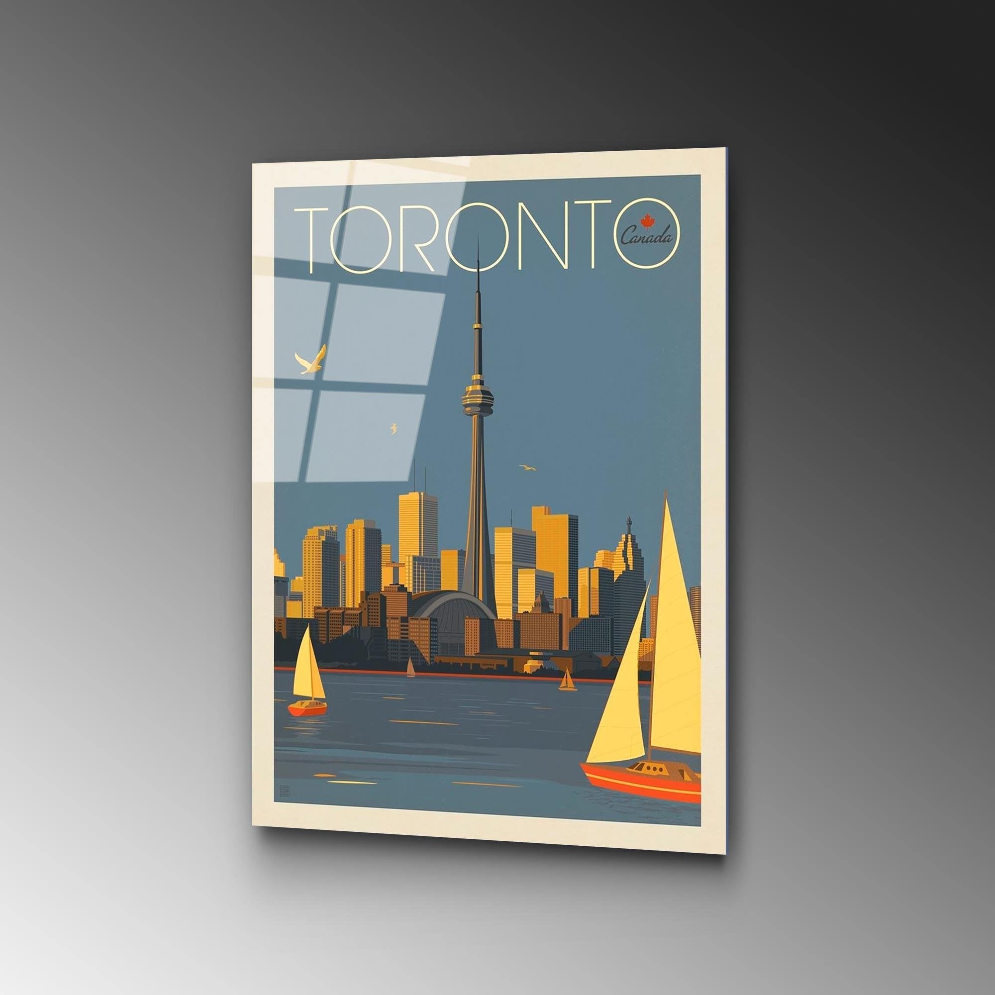 UV-999 Baskılı Cam Dikdörtgen Duvar Tablosu | ByLamp