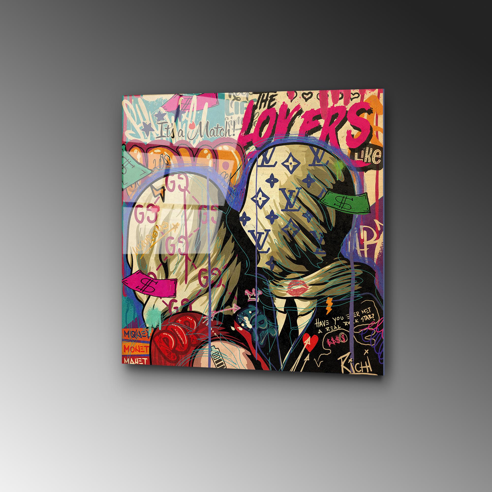 UV-838 Baskılı Cam Kare Duvar Tablosu | ByLamp