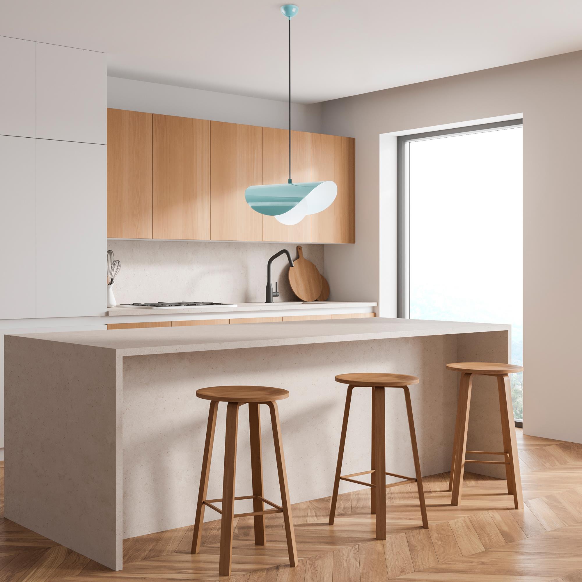 Vatoz Nus 2866 Turkuaz Cam Sarkıt Aydınlatma | ByLamp