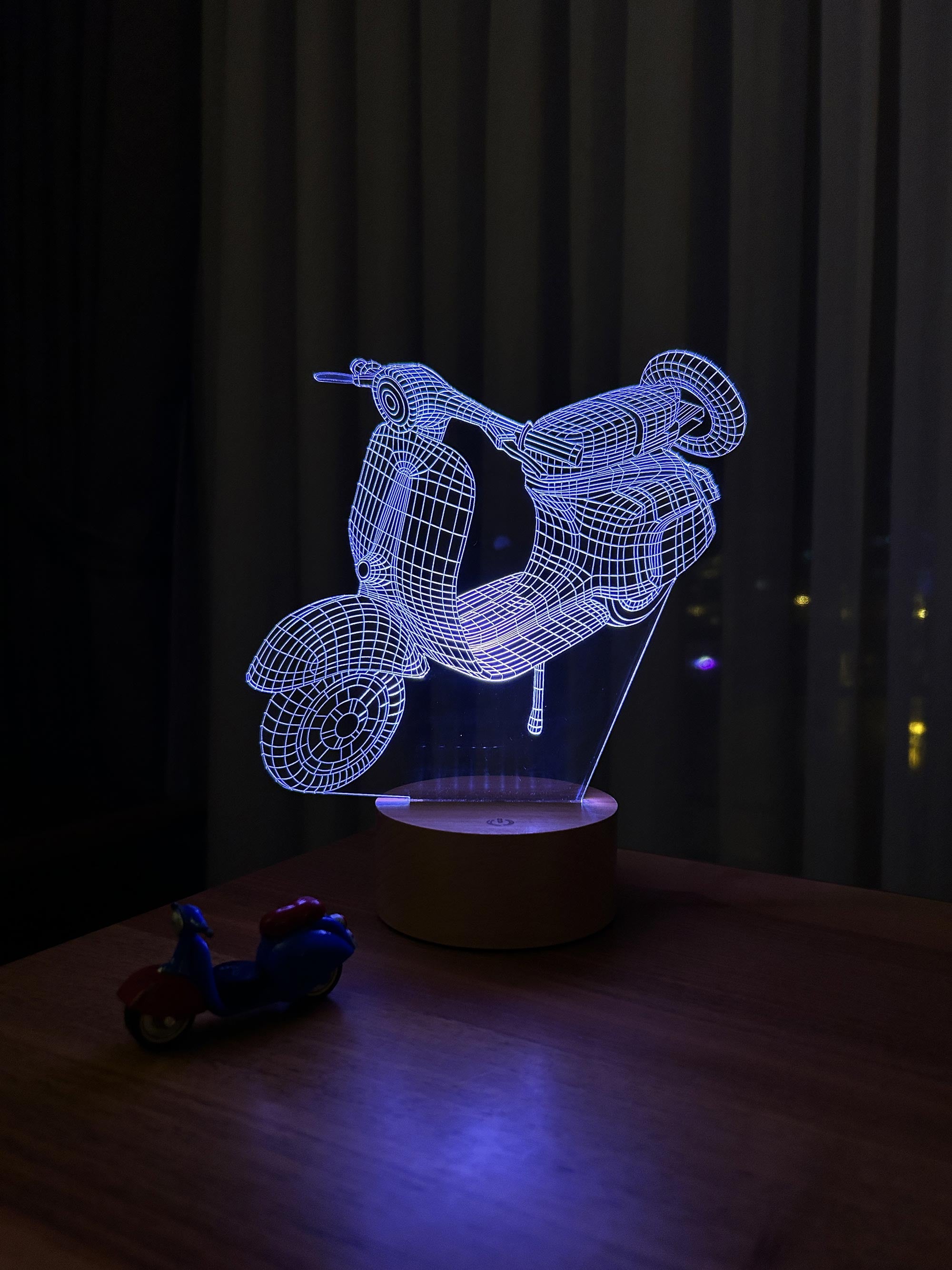 3D Vespa Led Night Light