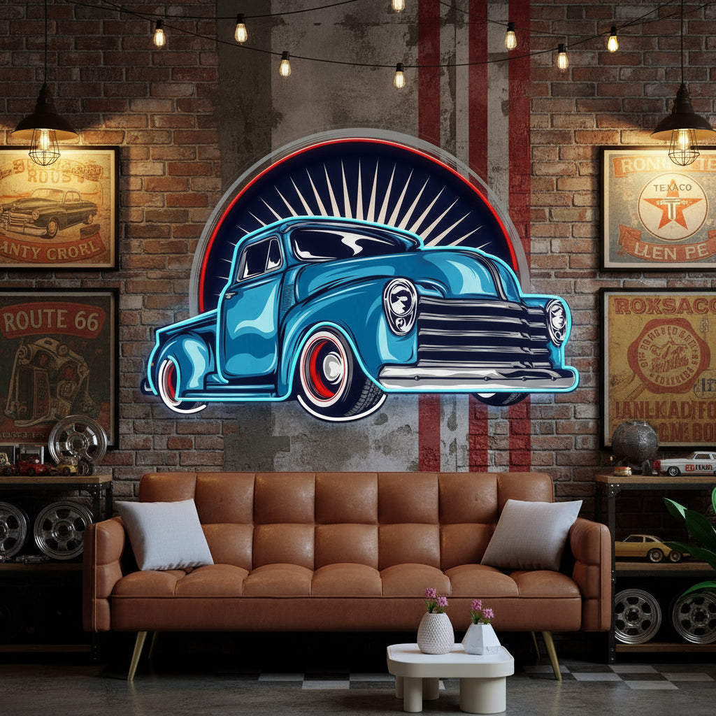 Vintage Kamyon Neon Lamba | ByLamp