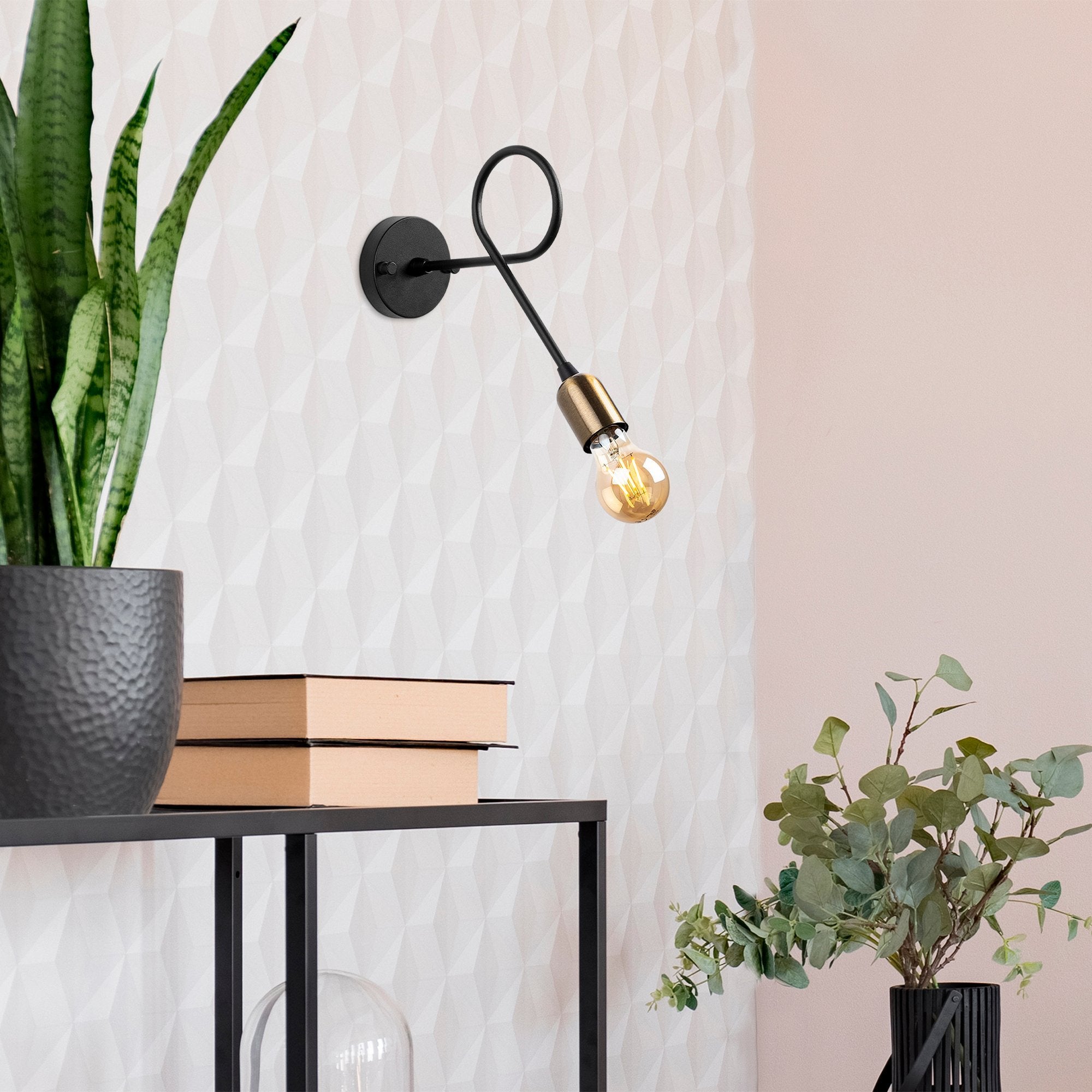 Viraj 10865 Black Rustik Aplik Duvar Aydınlatma | ByLamp