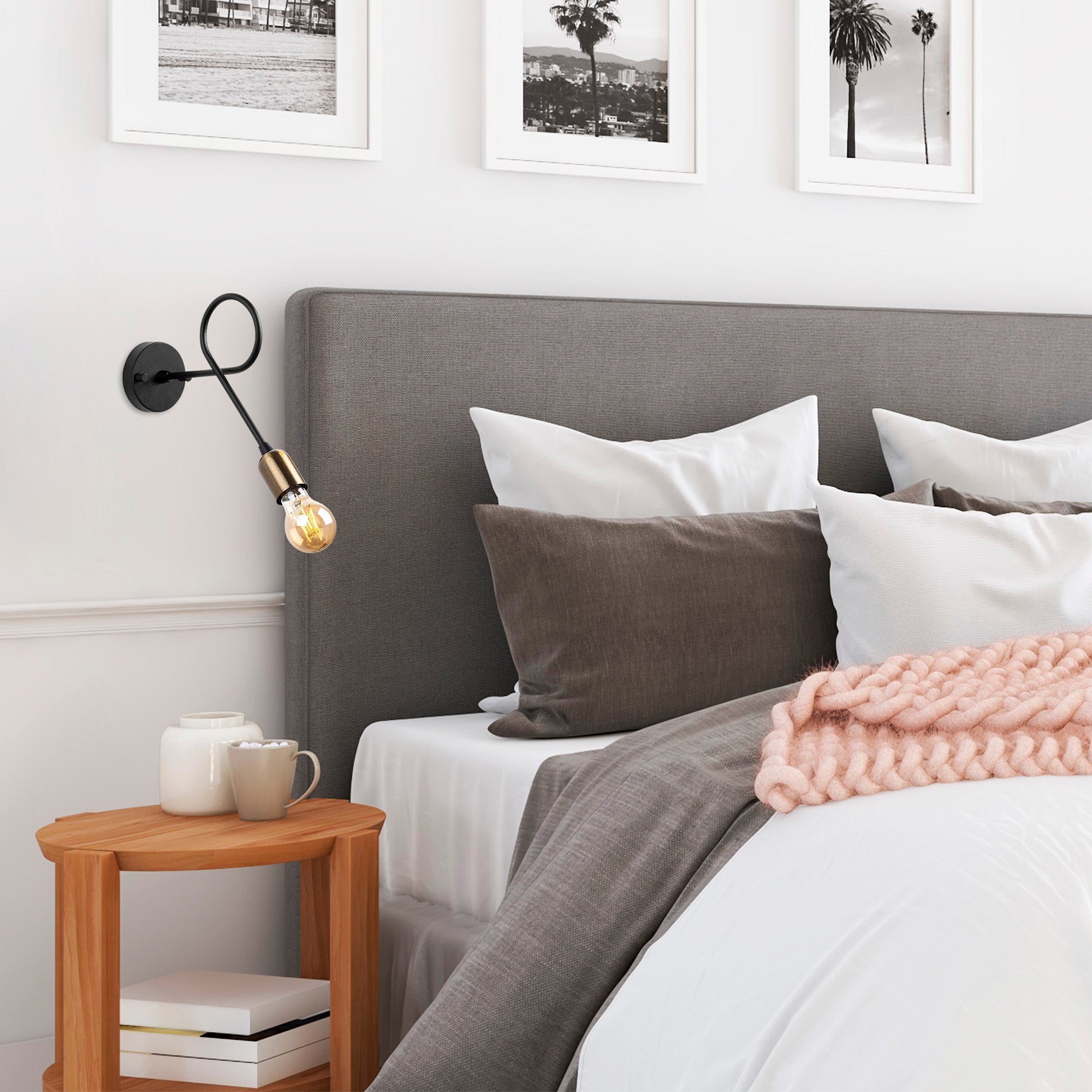 Viraj 10865 Black Rustik Aplik Duvar Aydınlatma | ByLamp