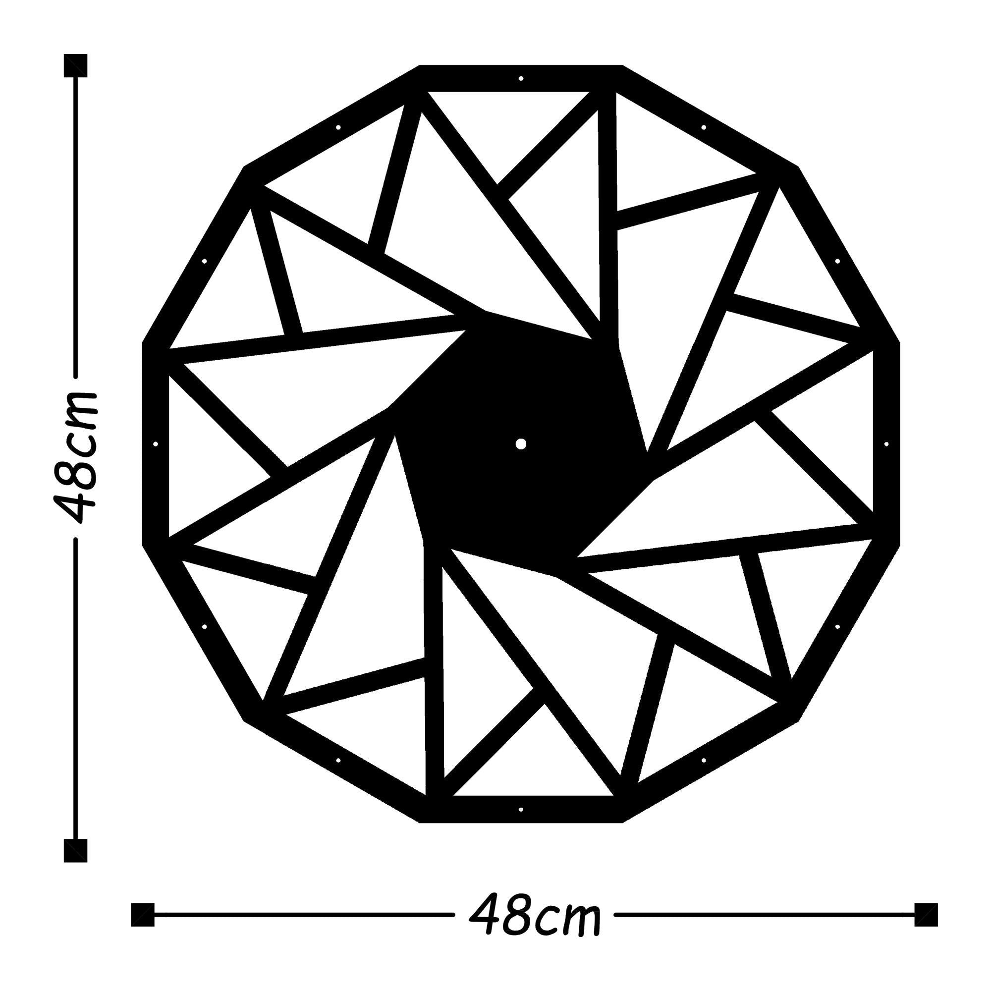 WATCH-018 Dekoratif Metal Duvar Saati | ByLamp