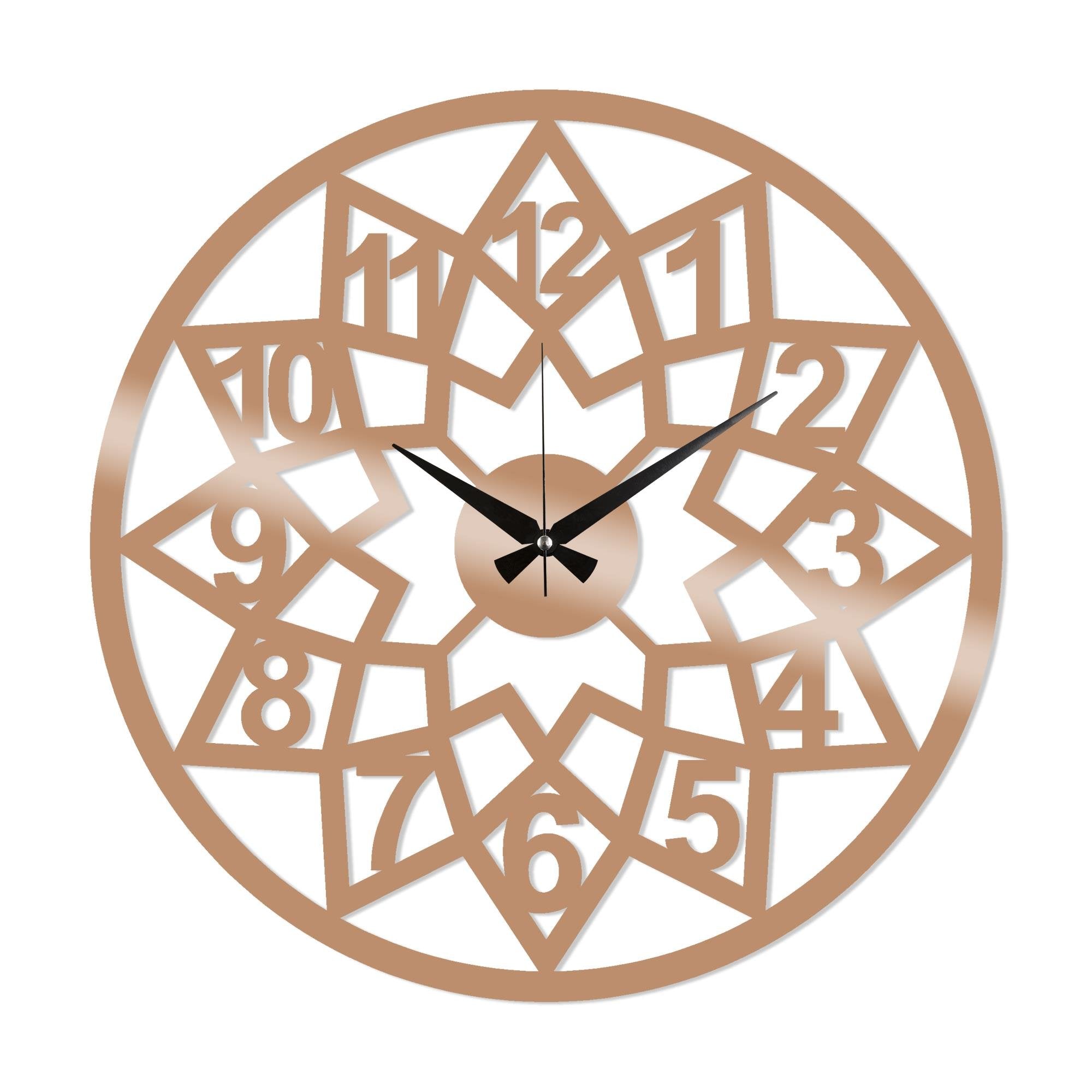 WATCH-020-B Dekoratif Metal Duvar Saati | ByLamp