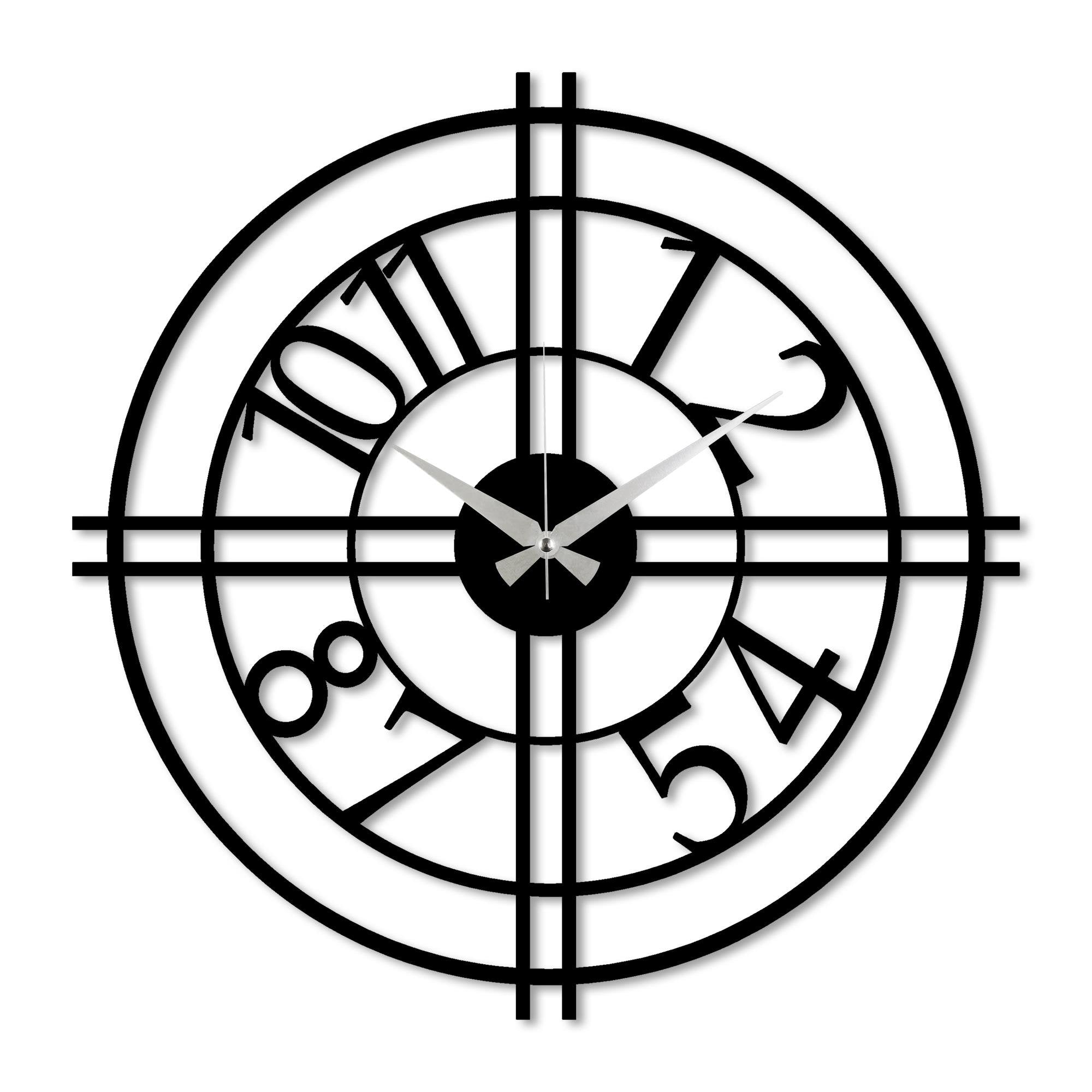 WATCH-033 Dekoratif Metal Duvar Saati | ByLamp