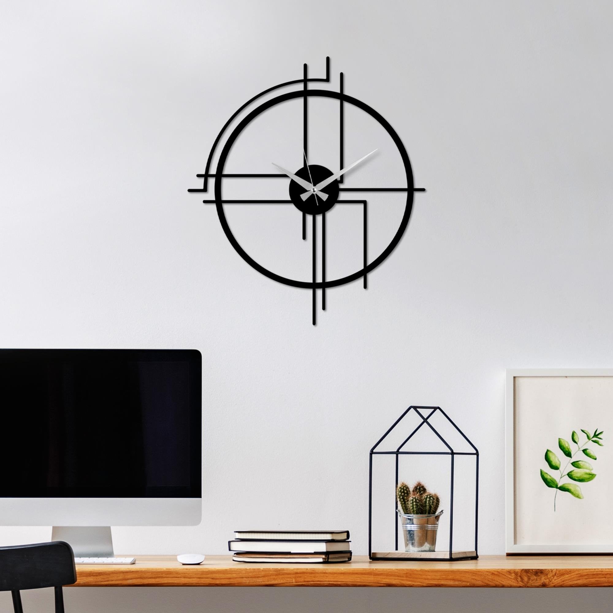 WATCH-049 Dekoratif Metal Duvar Saati | ByLamp