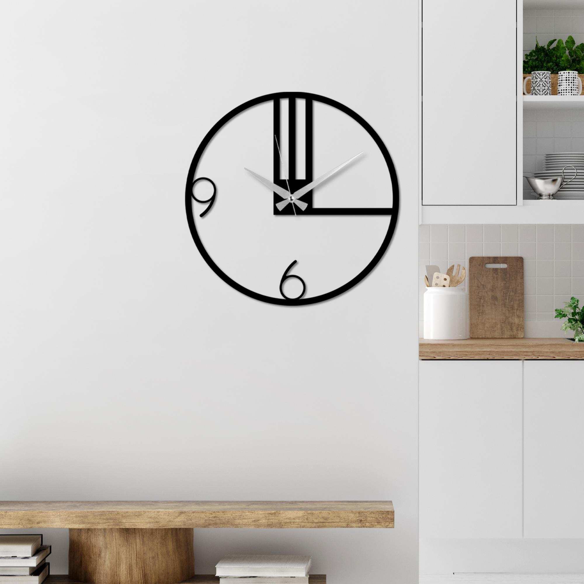 WATCH-054 Dekoratif Metal Duvar Saati | ByLamp