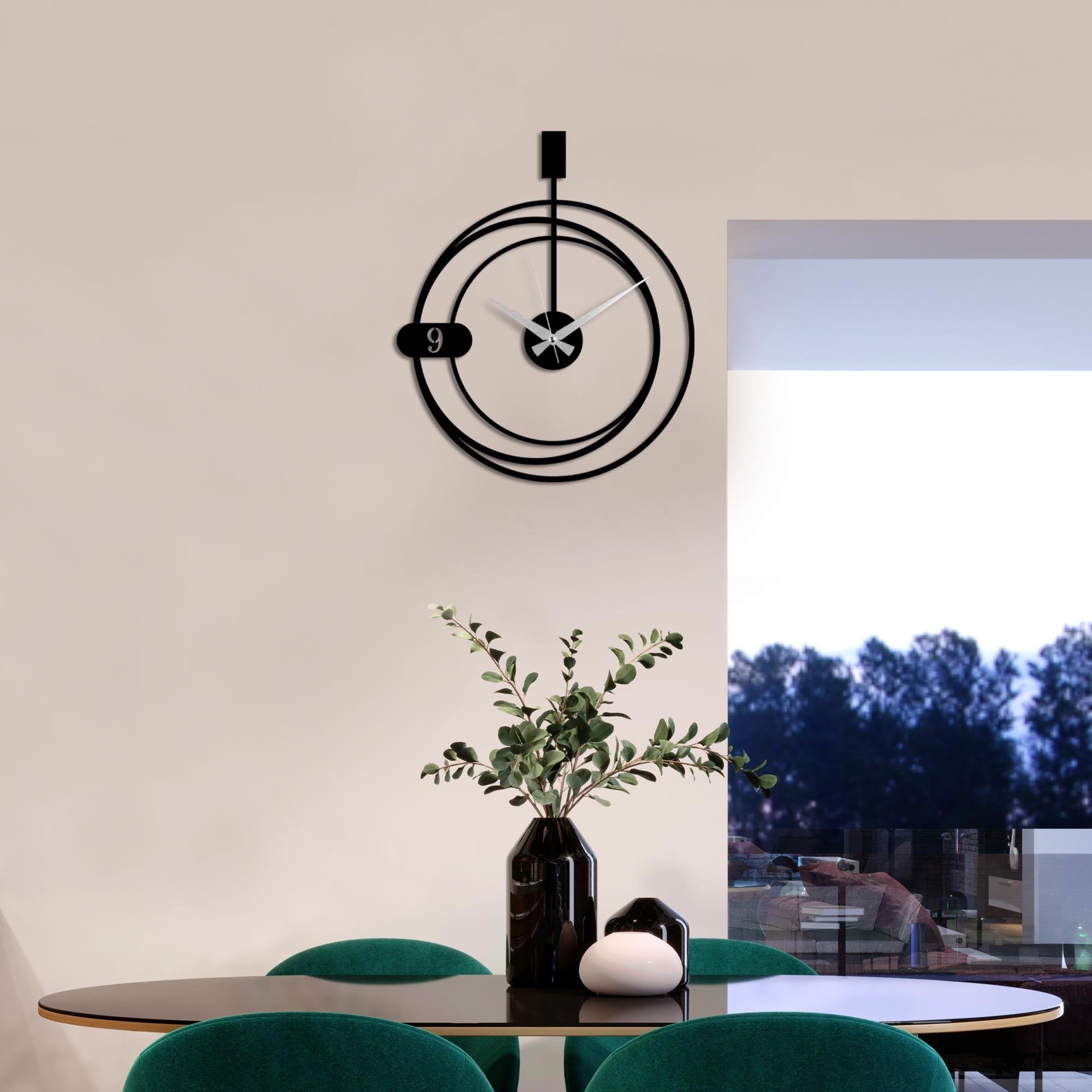 WATCH-059 Dekoratif Metal Duvar Saati | ByLamp