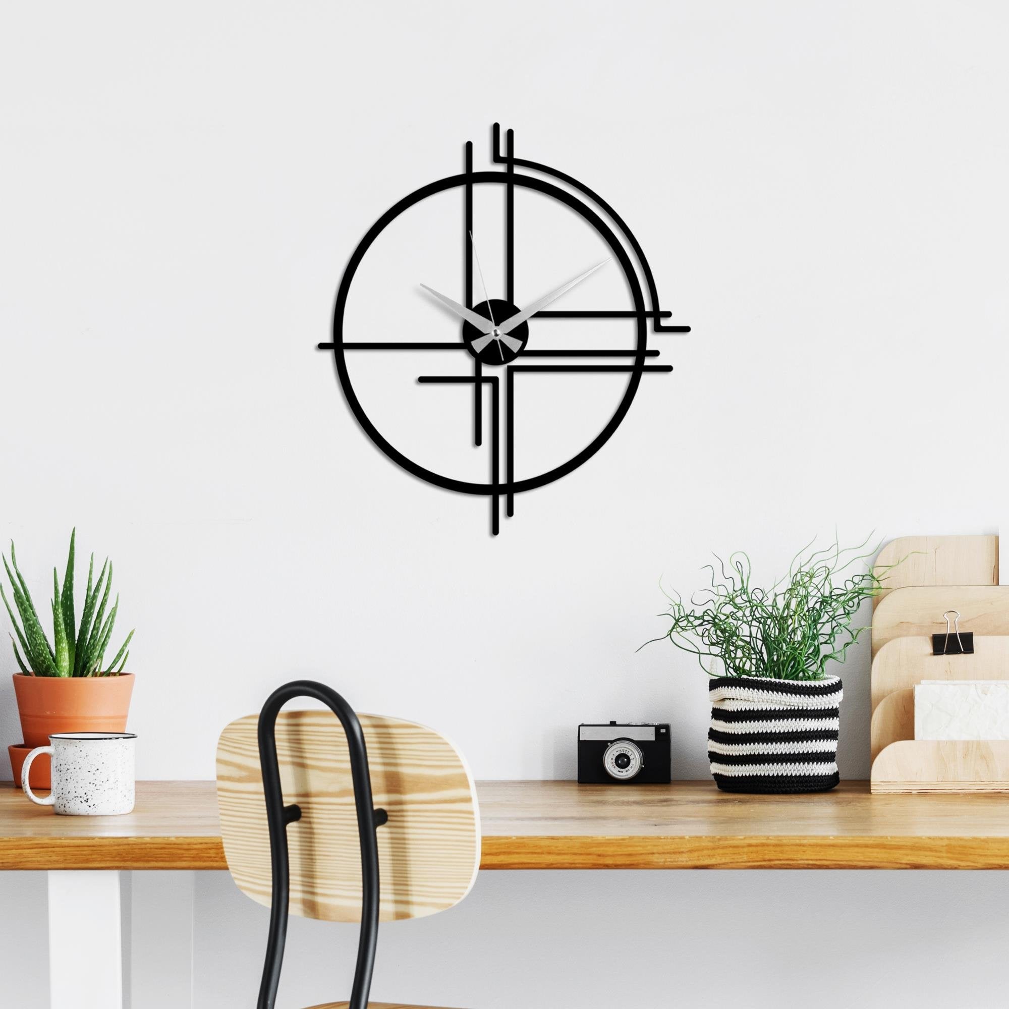 WATCH-063 Dekoratif Metal Duvar Saati | ByLamp