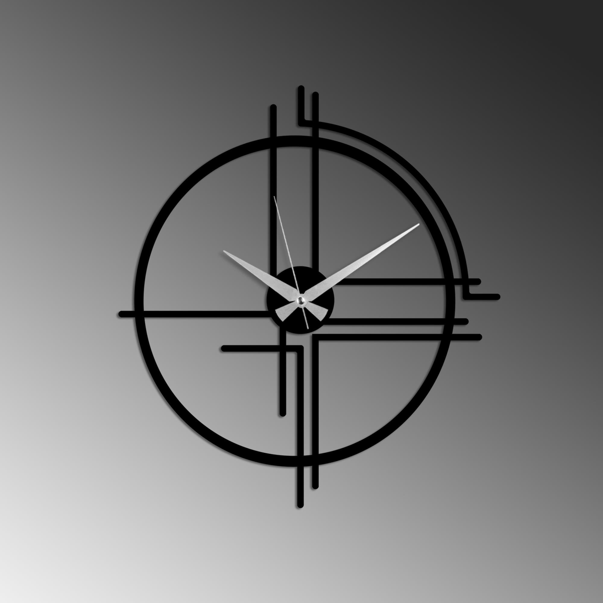 WATCH-063 Dekoratif Metal Duvar Saati | ByLamp