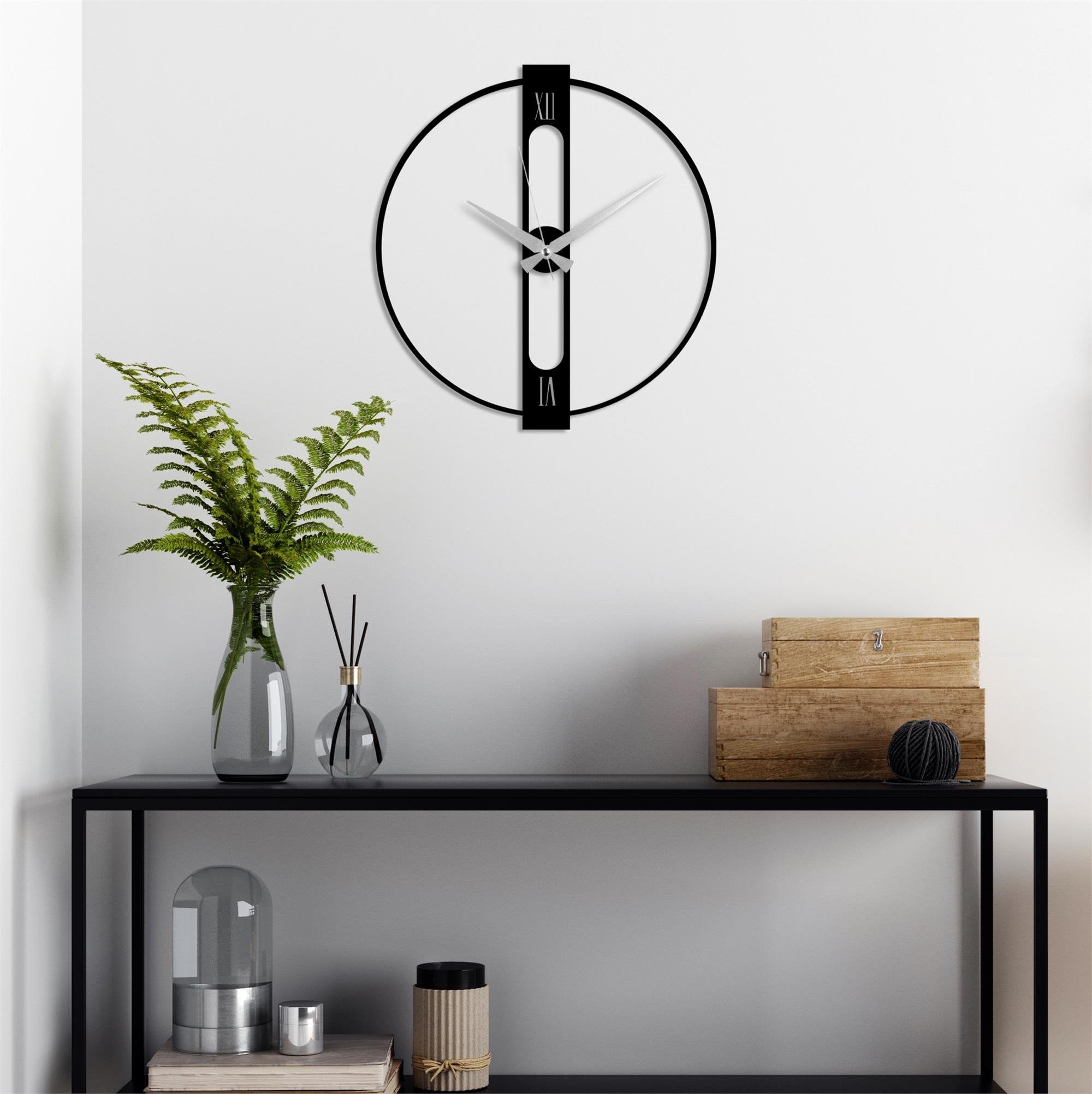 WATCH-064 Dekoratif Metal Duvar Saati | ByLamp