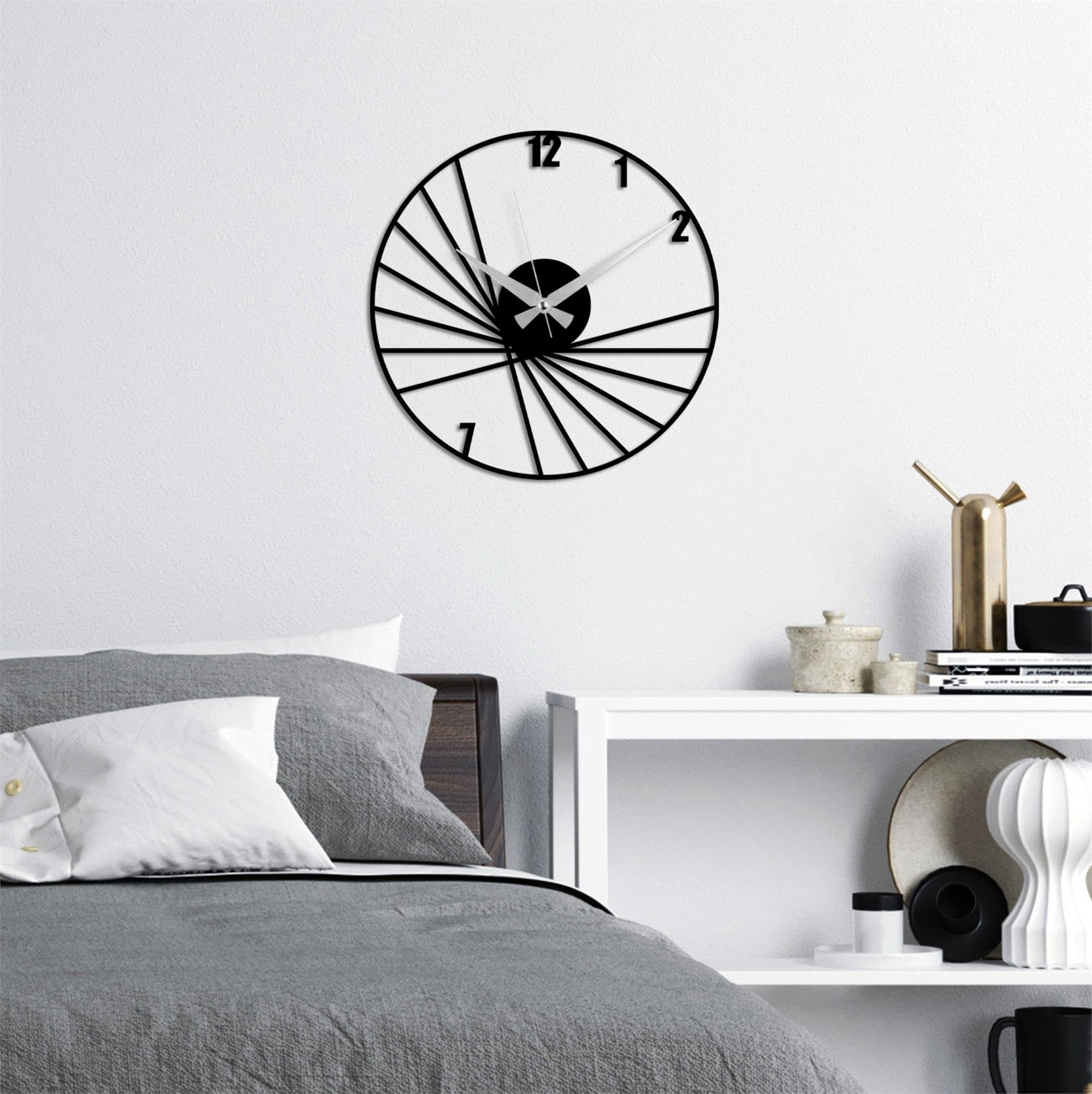 WATCH-066 Dekoratif Metal Duvar Saati | ByLamp