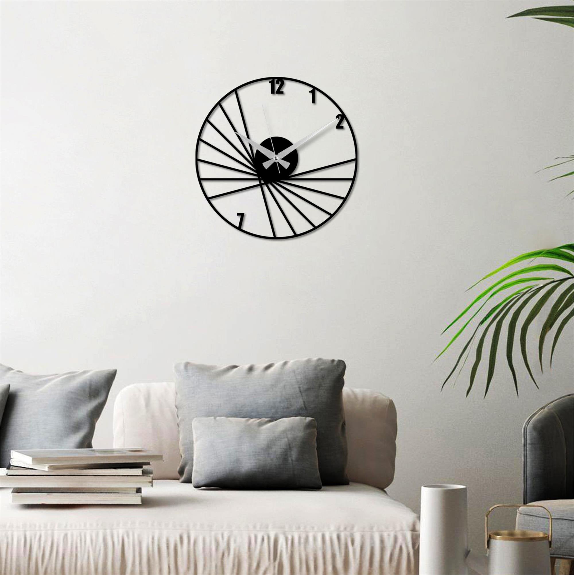 WATCH-066 Dekoratif Metal Duvar Saati | ByLamp