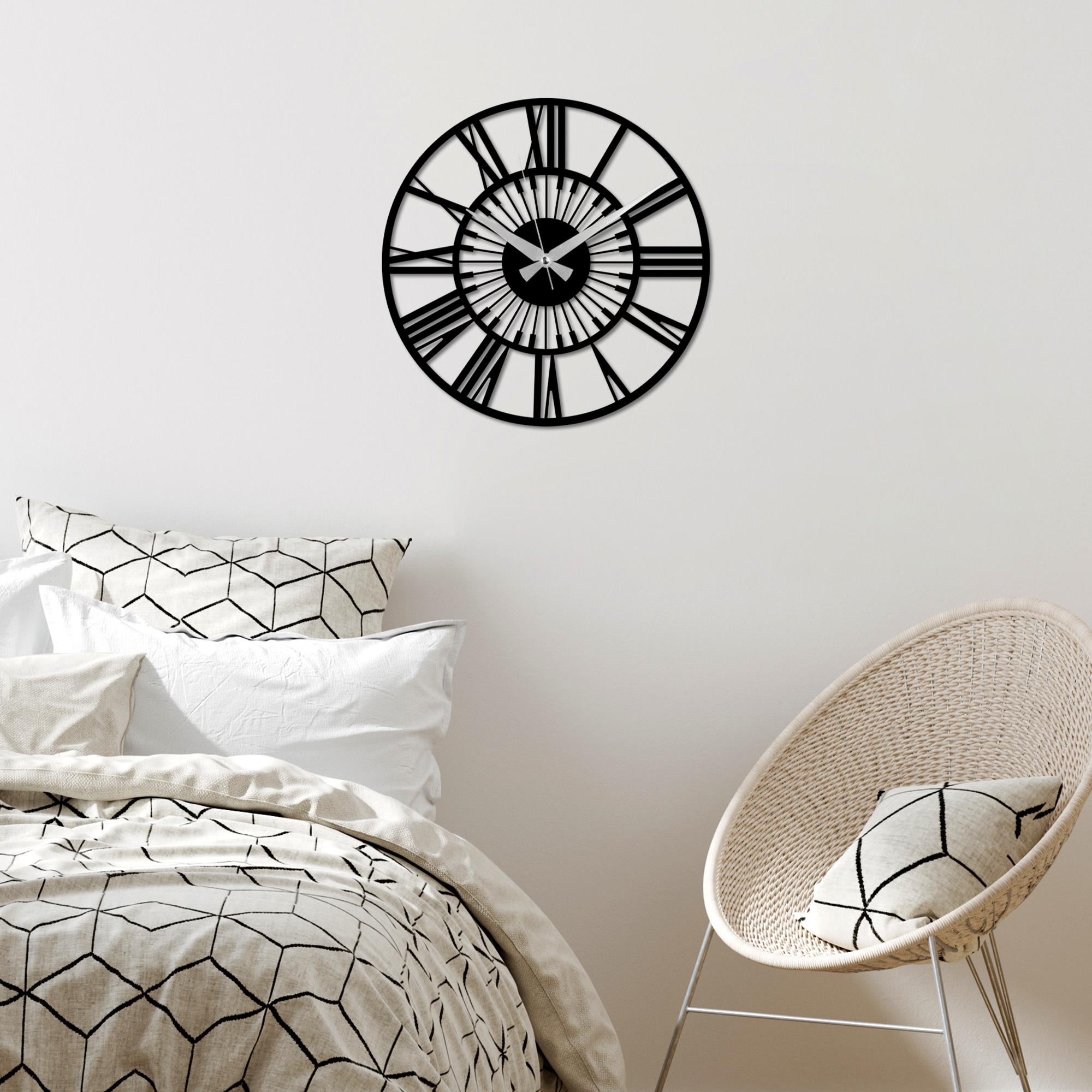 WATCH-067 Dekoratif Metal Duvar Saati | ByLamp