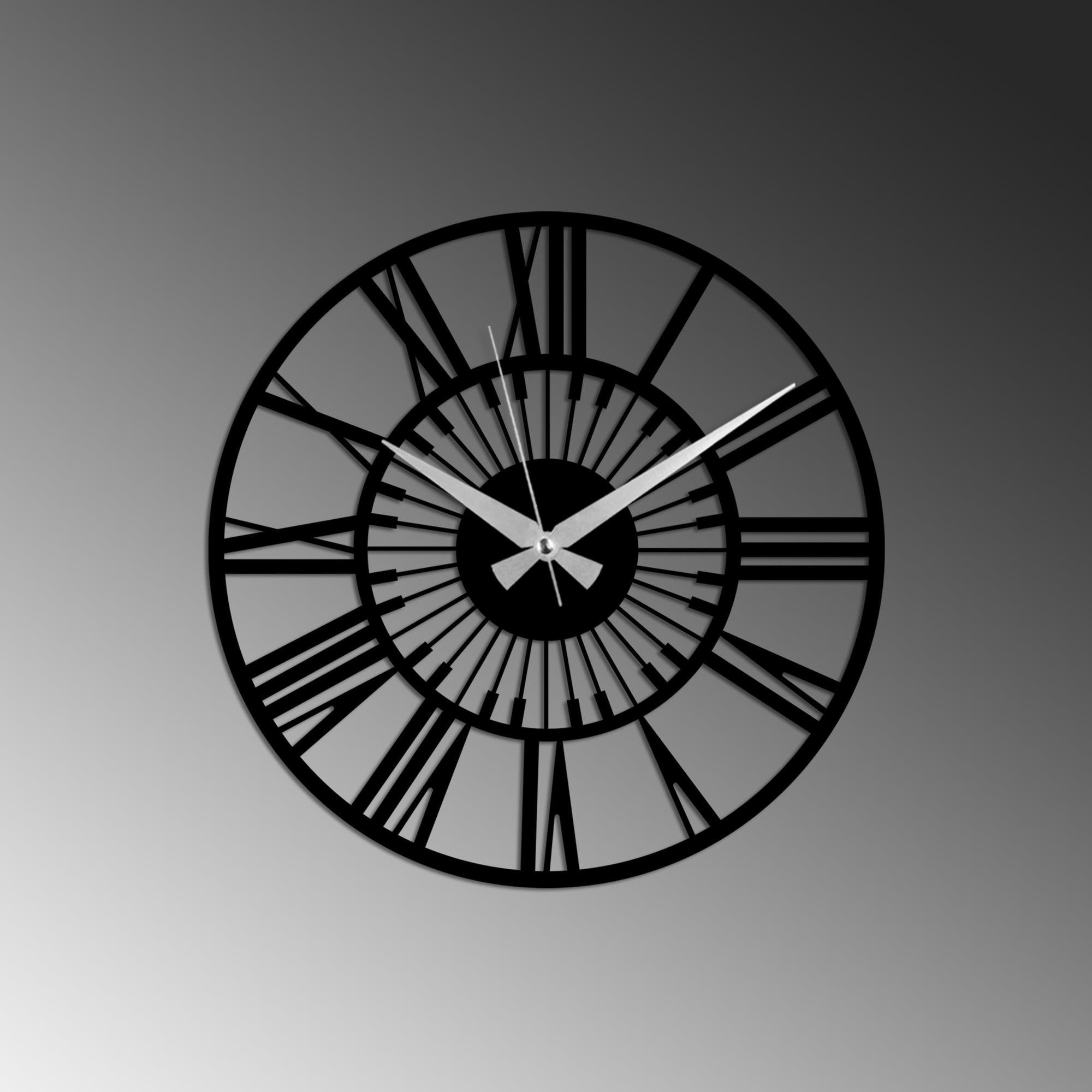 WATCH-067 Dekoratif Metal Duvar Saati | ByLamp