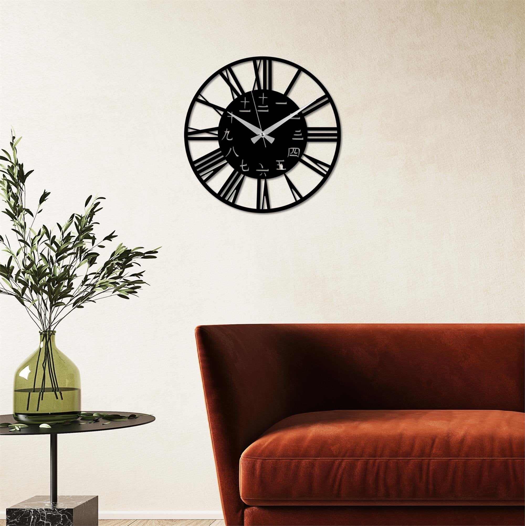 WATCH-068 Dekoratif Metal Duvar Saati | ByLamp