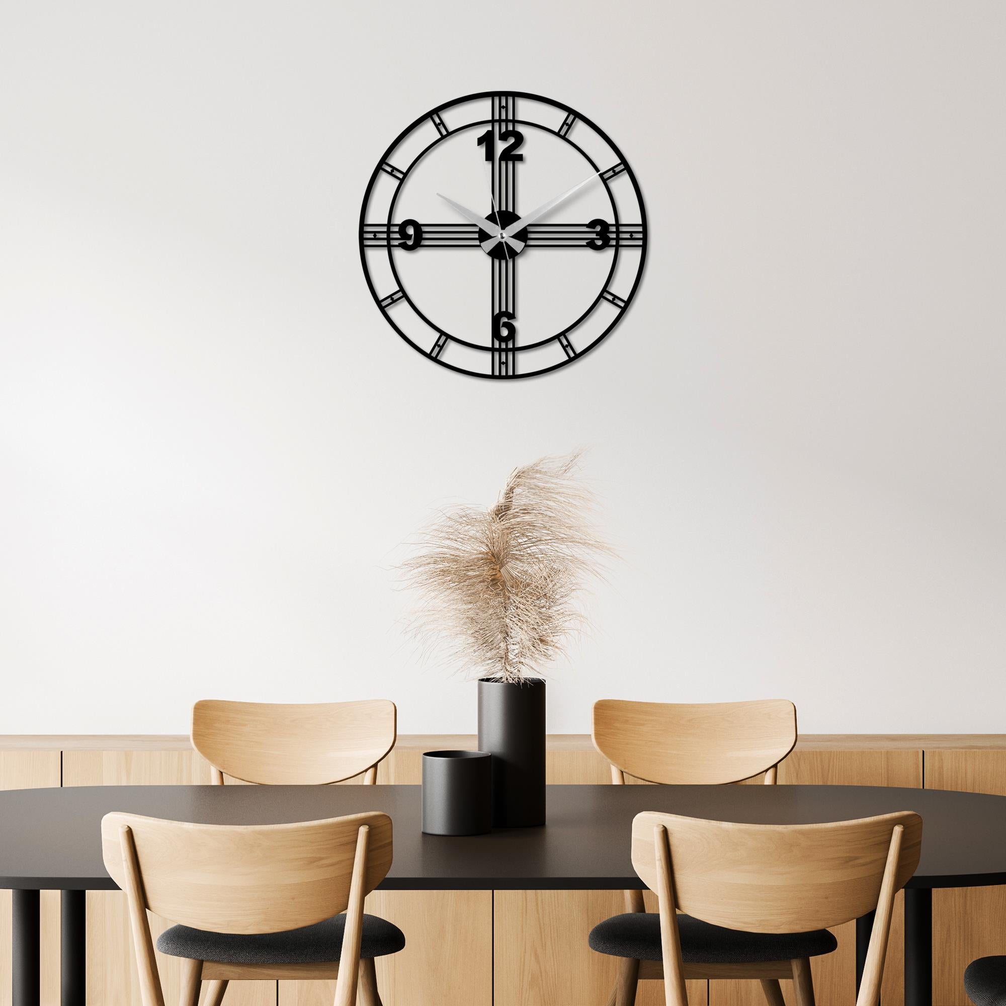 WATCH-071 Dekoratif Metal Duvar Saati | ByLamp