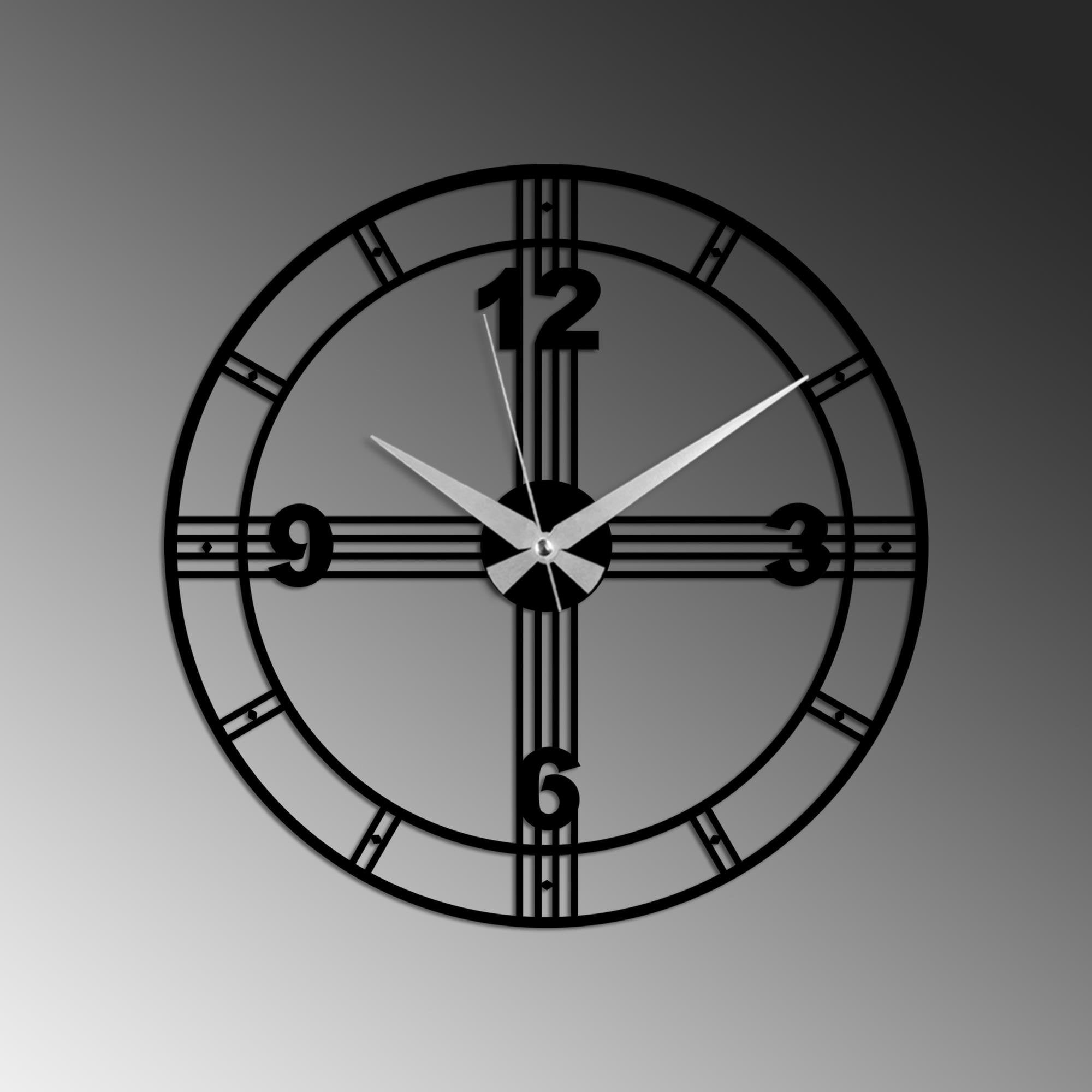 WATCH-071 Dekoratif Metal Duvar Saati | ByLamp