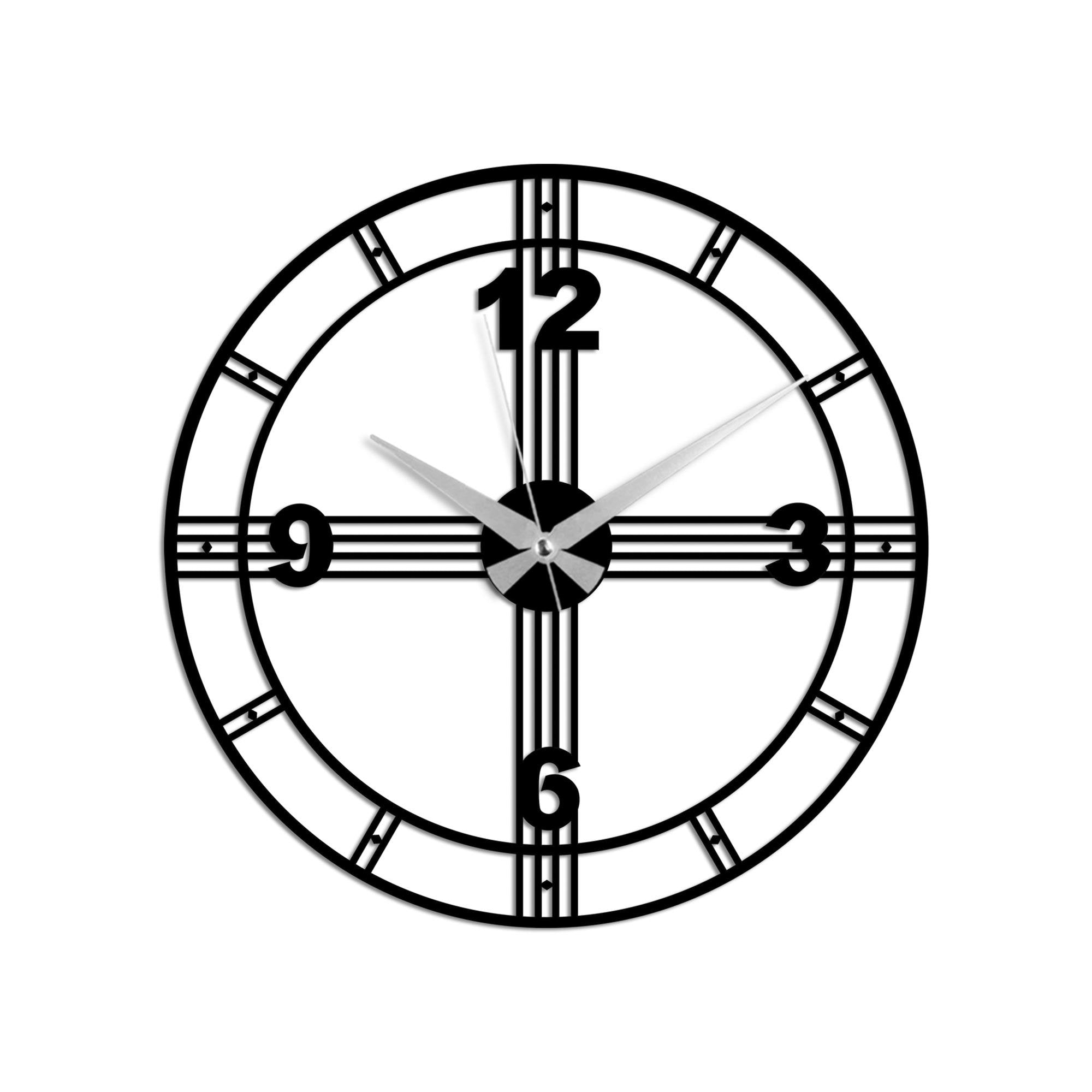 WATCH-071 Dekoratif Metal Duvar Saati | ByLamp