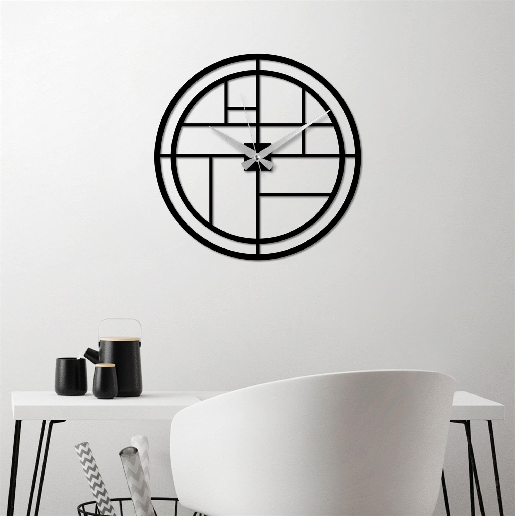 WATCH-072 Dekoratif Metal Duvar Saati | ByLamp