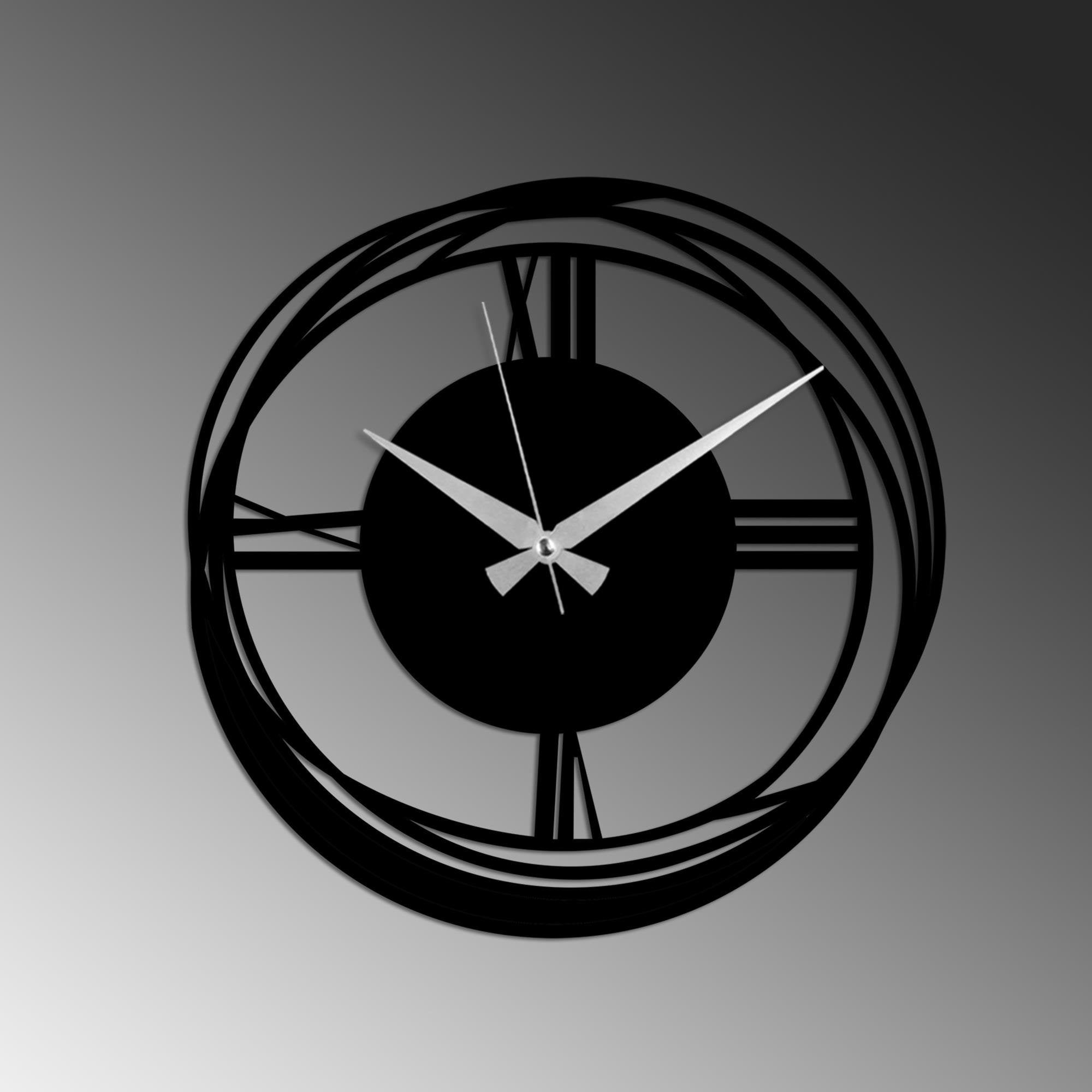 WATCH-074 Dekoratif Metal Duvar Saati | ByLamp