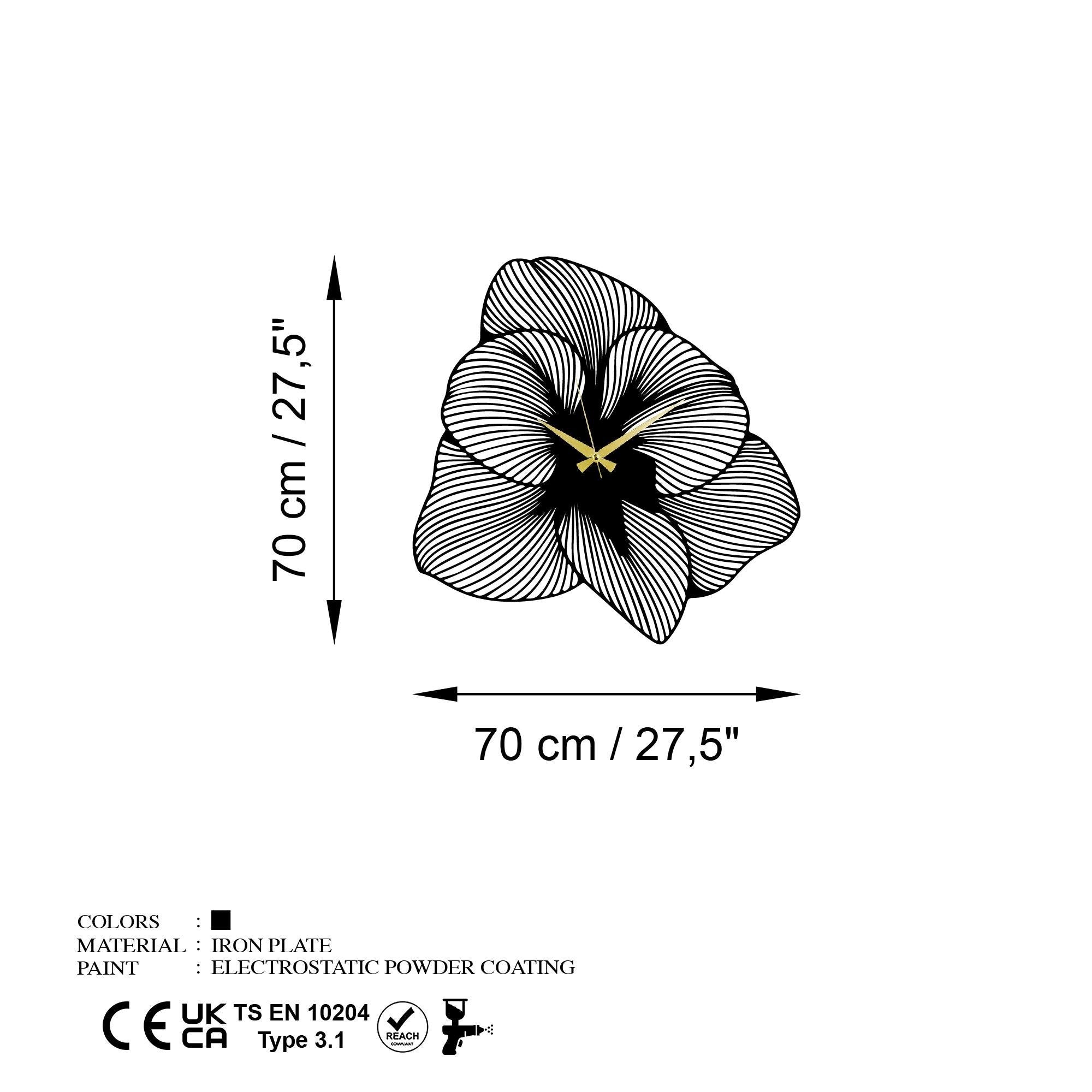 WATCH-78 Dekoratif Metal Duvar Saati | ByLamp