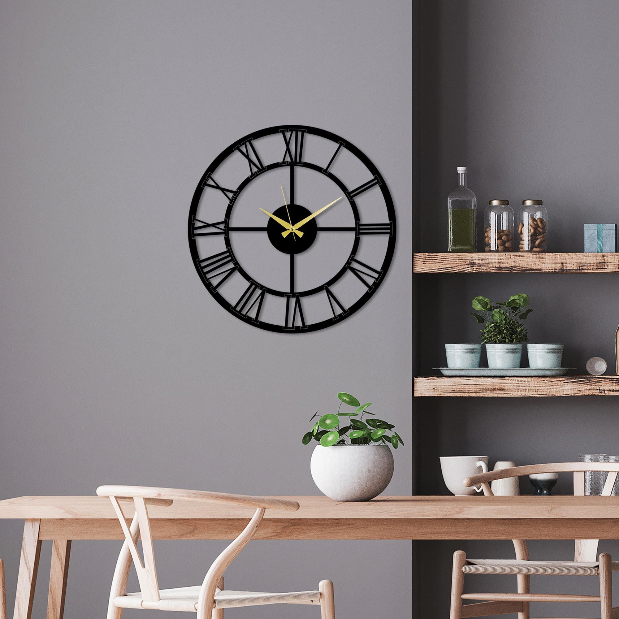 WATCH-80 Dekoratif Metal Duvar Saati | ByLamp