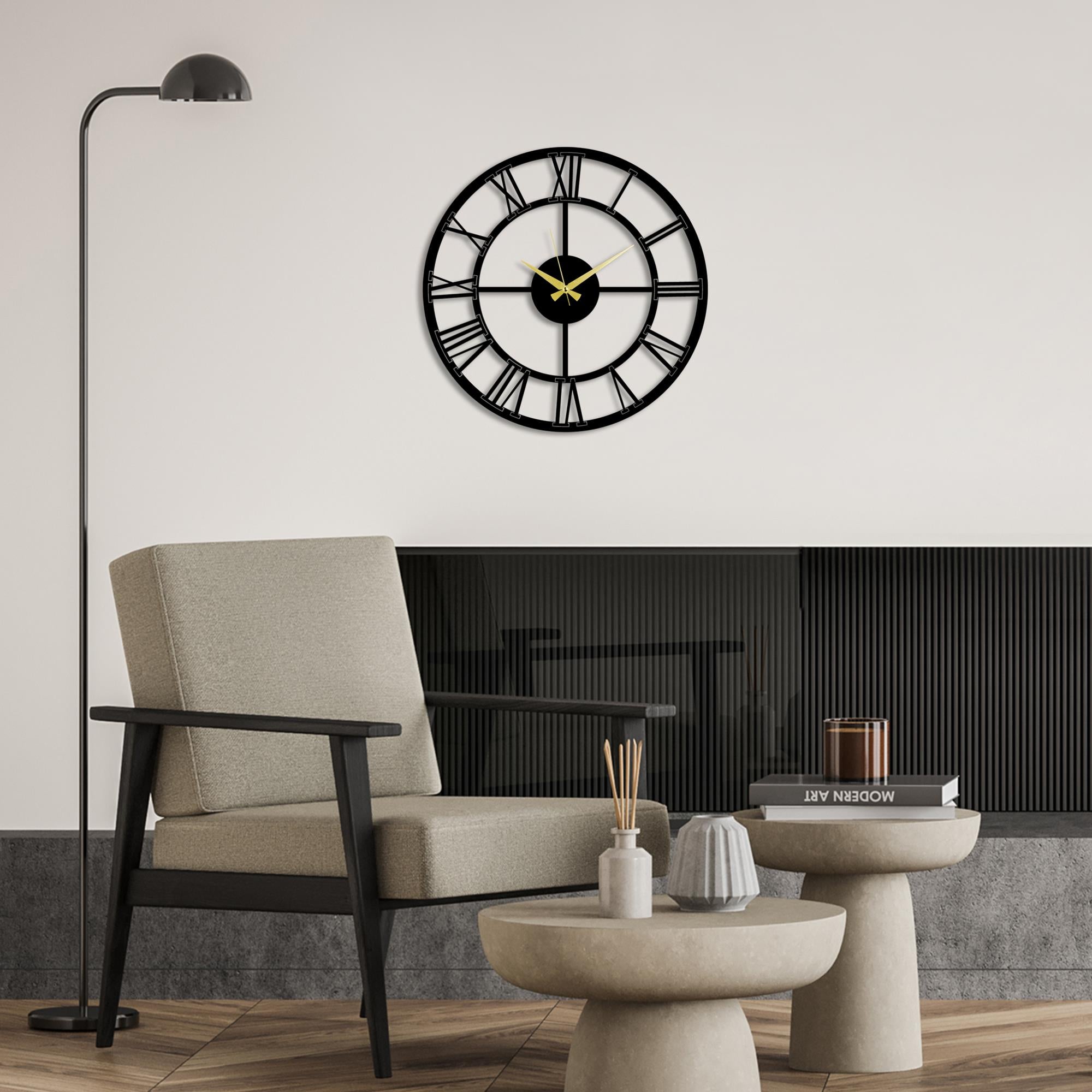 WATCH-80 Dekoratif Metal Duvar Saati | ByLamp