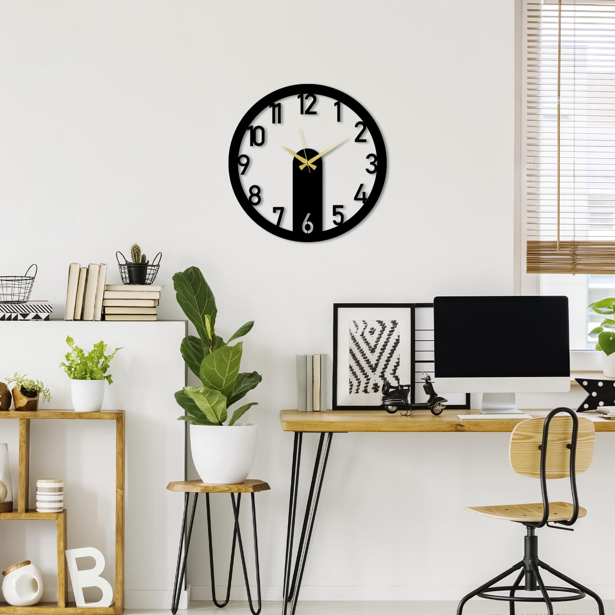 WATCH-82 Dekoratif Metal Duvar Saati | ByLamp