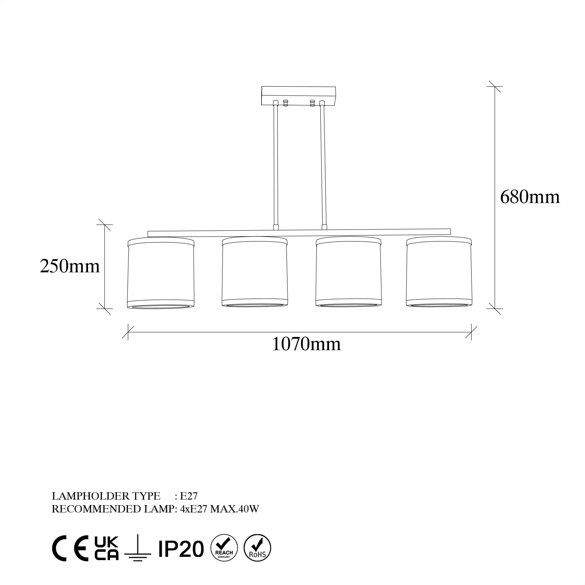 Rüzgar RZ 148 Abajur Avize Aydınlatma | ByLamp