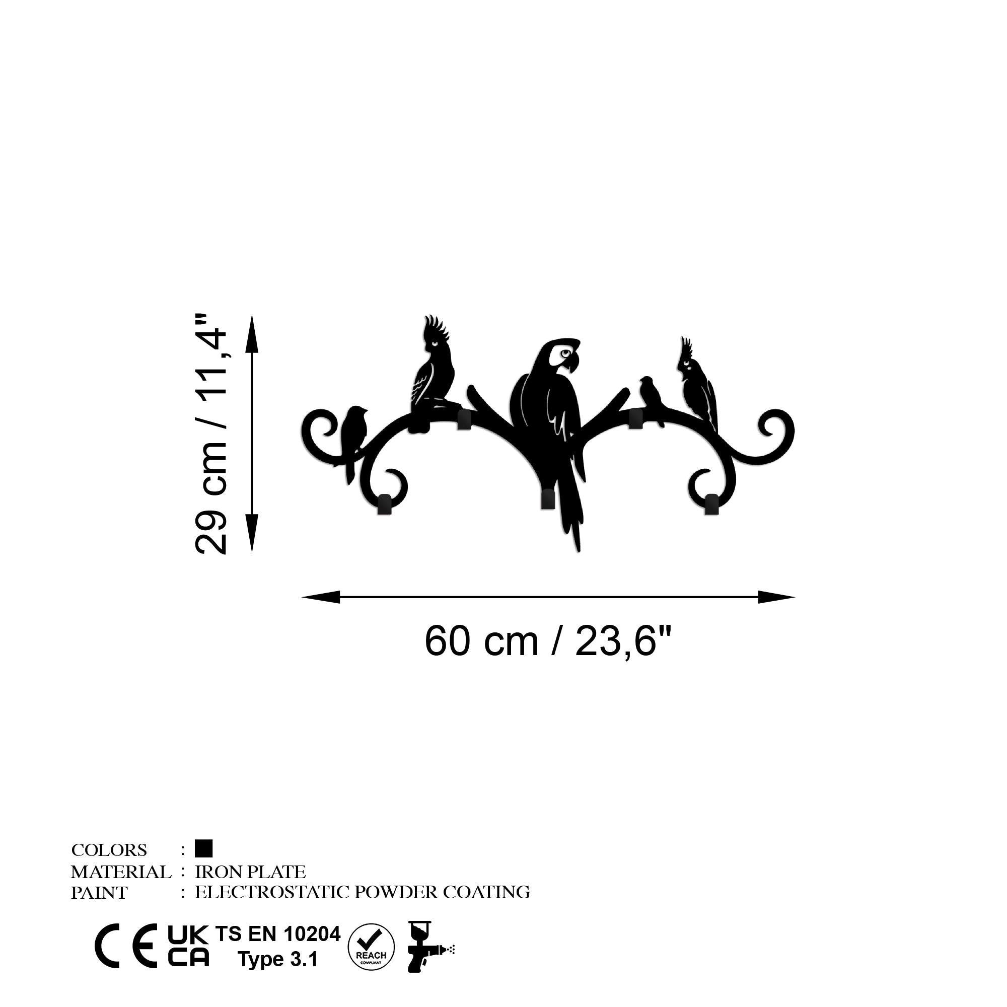 WH-114 Dekoratif Metal Askılık | ByLamp