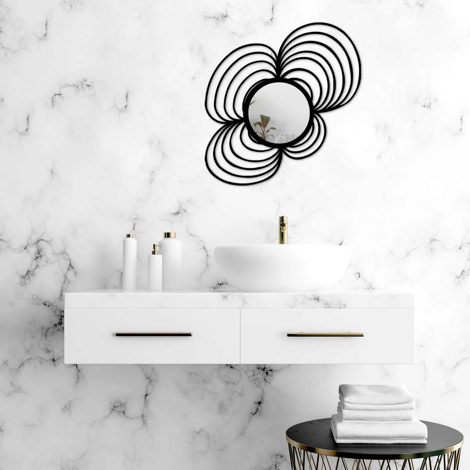 WM-003 Dekoratif Metal Duvar Aynası | ByLamp