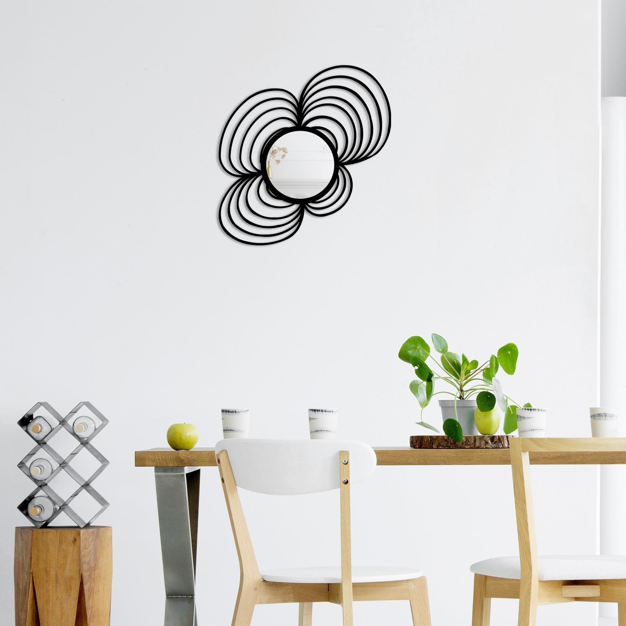 WM-003 Dekoratif Metal Duvar Aynası | ByLamp