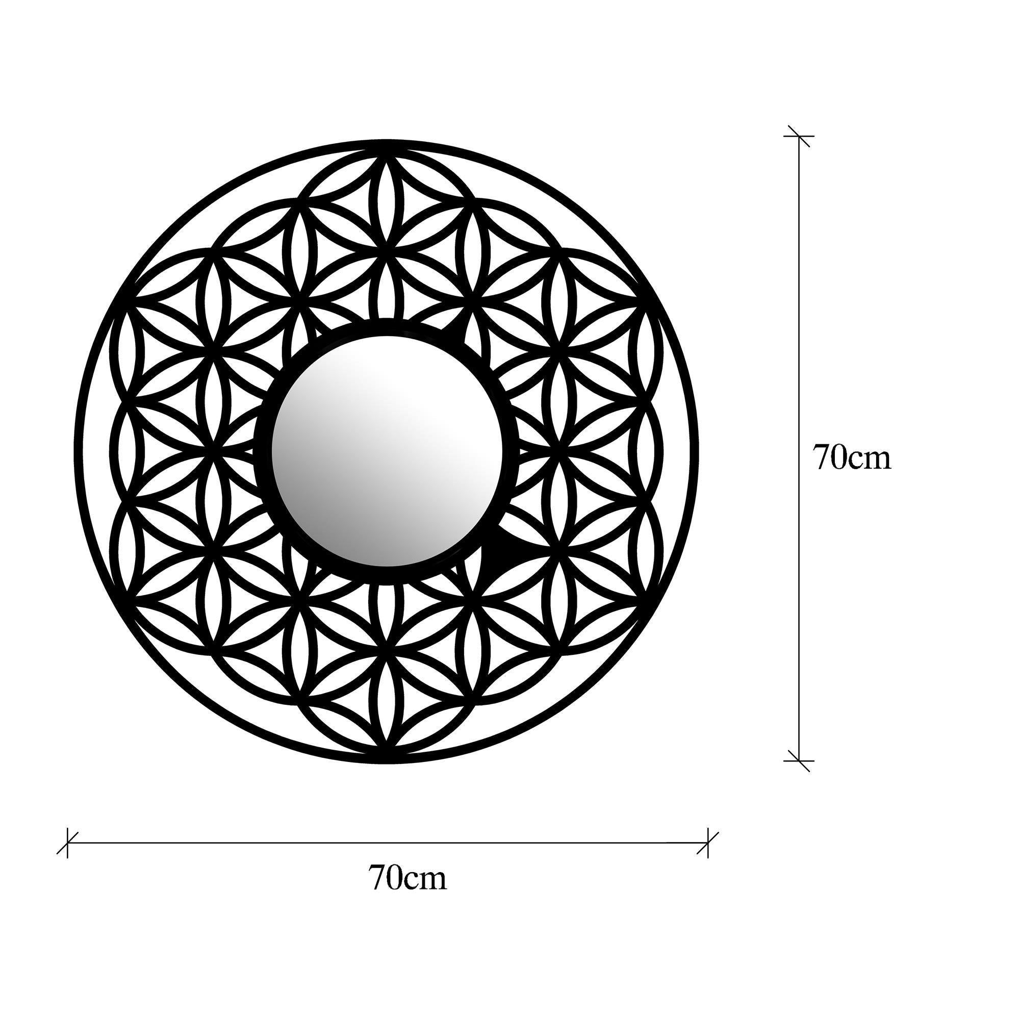 WM-006 Dekoratif Metal Duvar Aynası | ByLamp