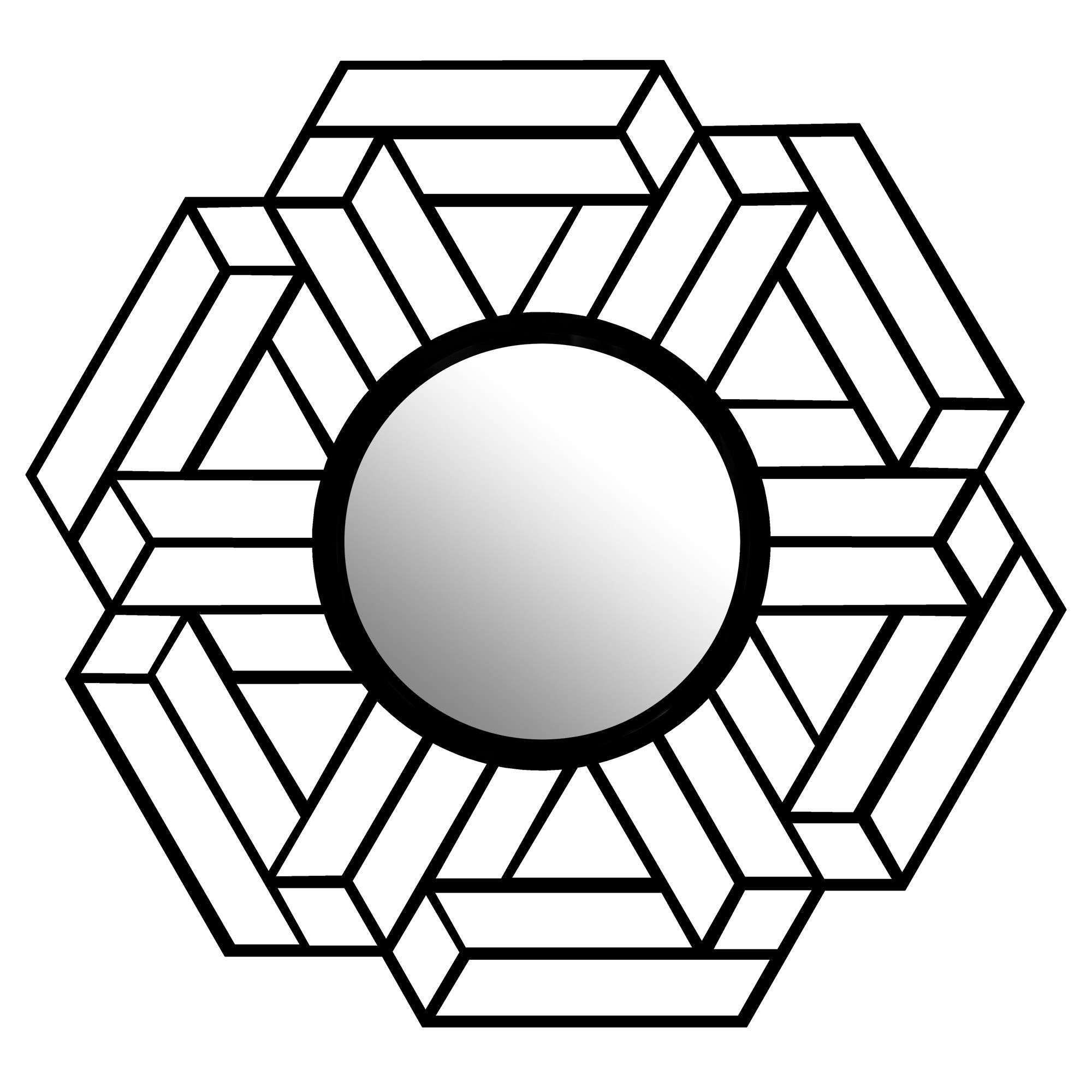 WM-007 Dekoratif Metal Duvar Aynası | ByLamp