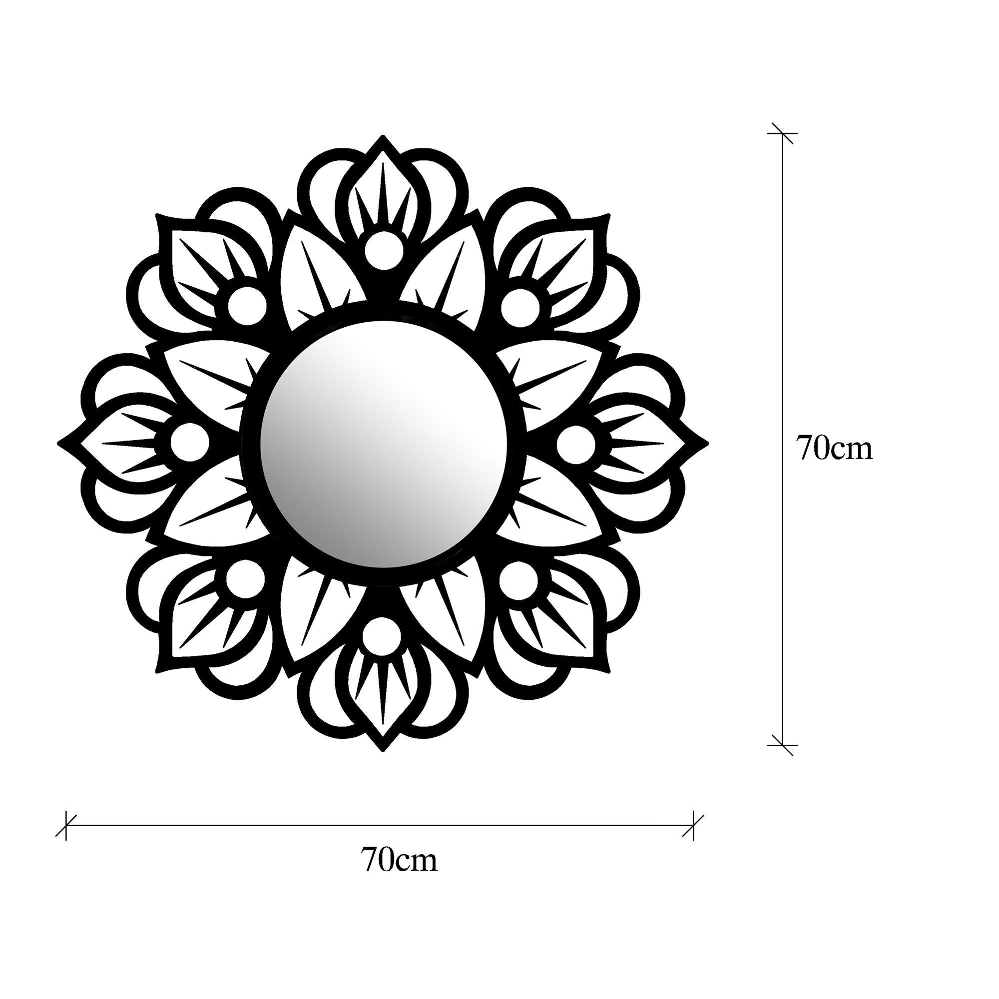 WM-010 Dekoratif Metal Duvar Aynası | ByLamp