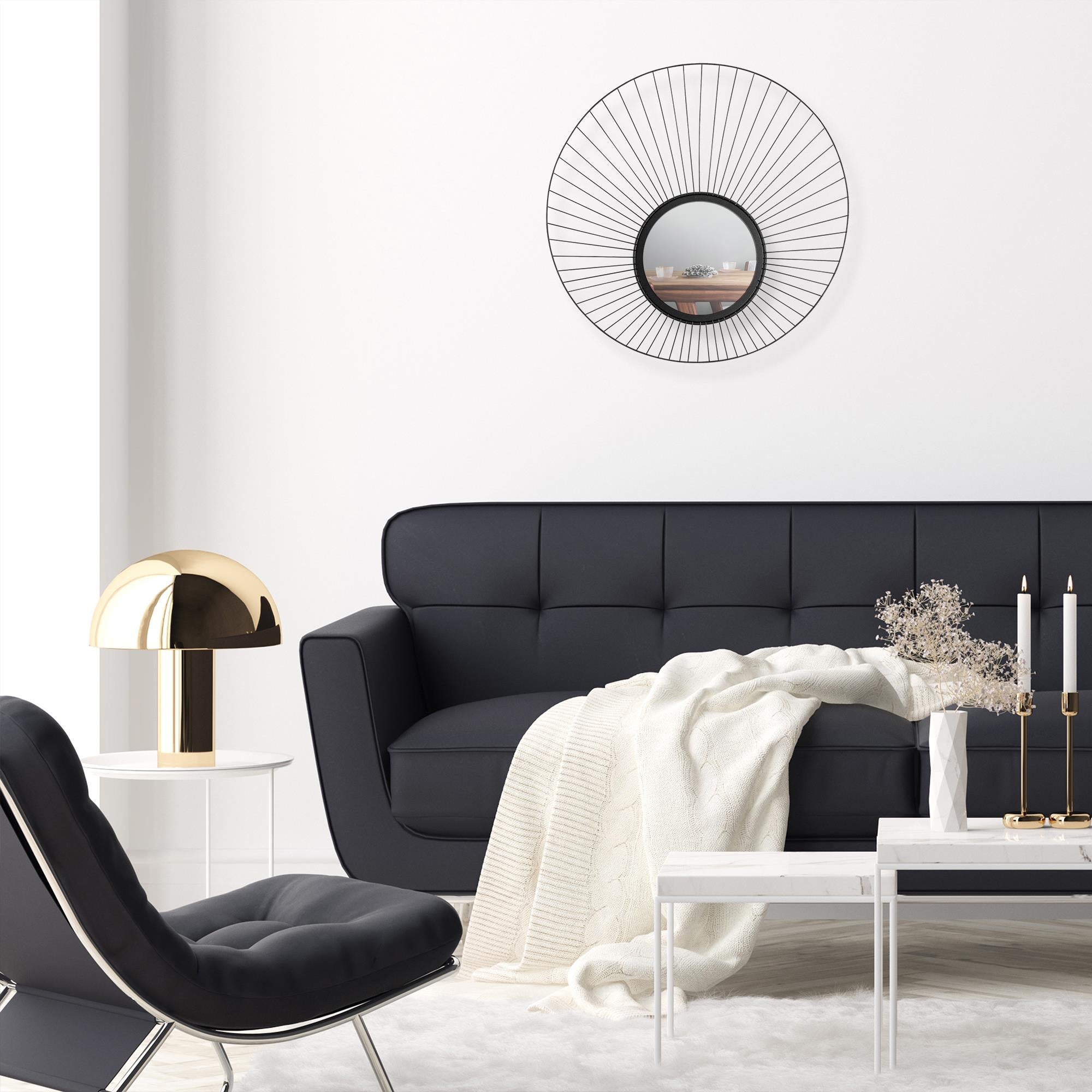 WM-013 Dekoratif Metal Duvar Aynası | ByLamp