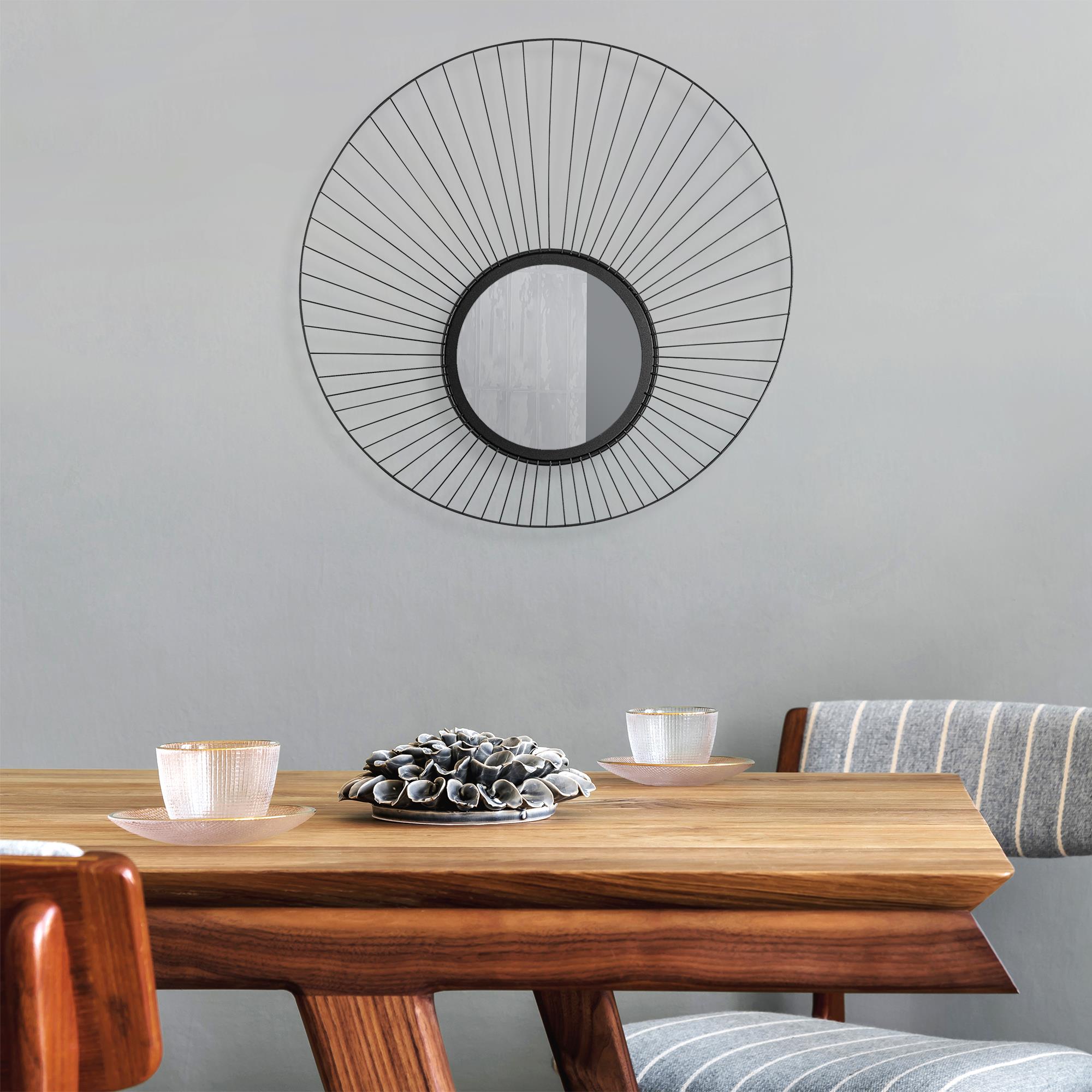 WM-013 Dekoratif Metal Duvar Aynası | ByLamp