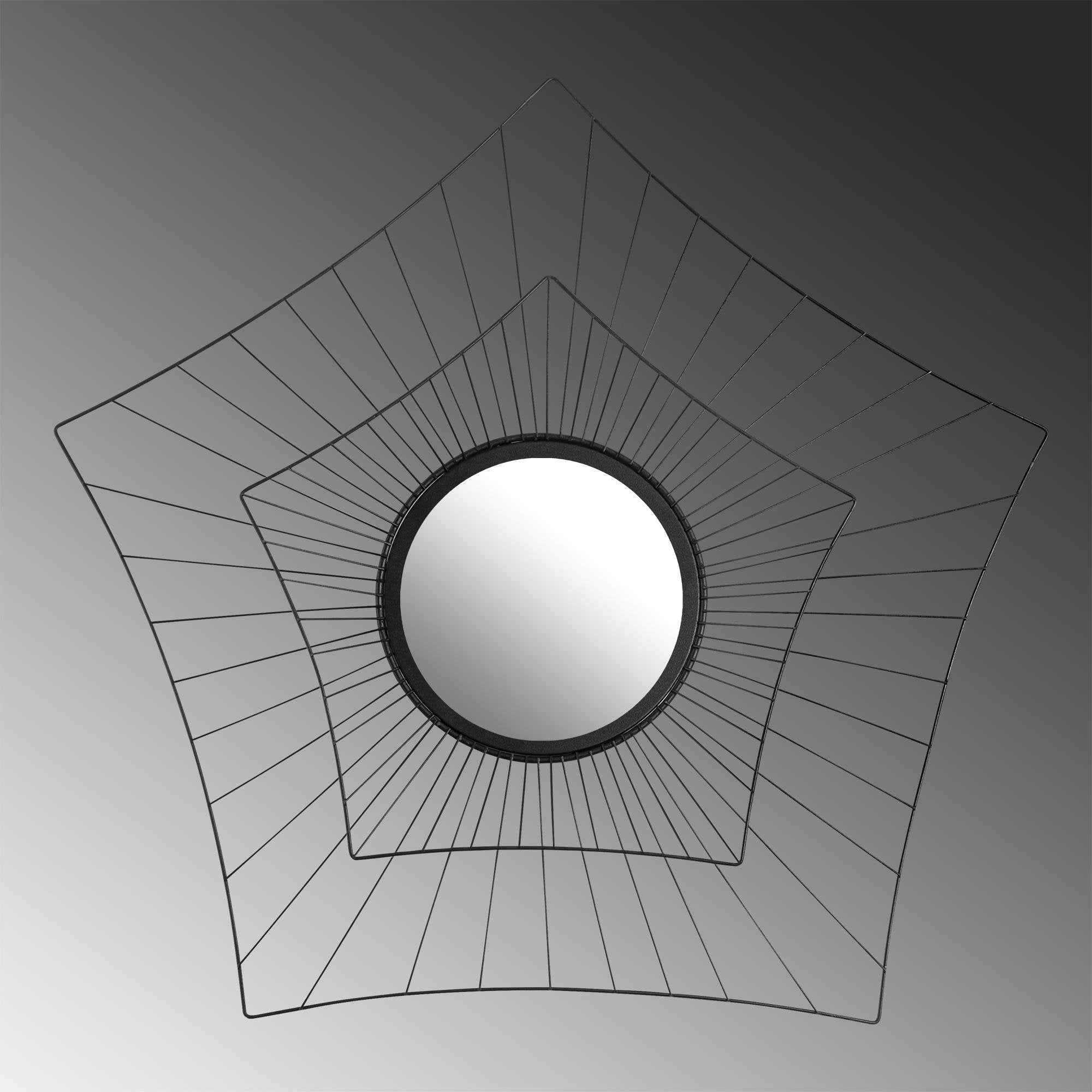 WM-020 Dekoratif Metal Duvar Aynası | ByLamp