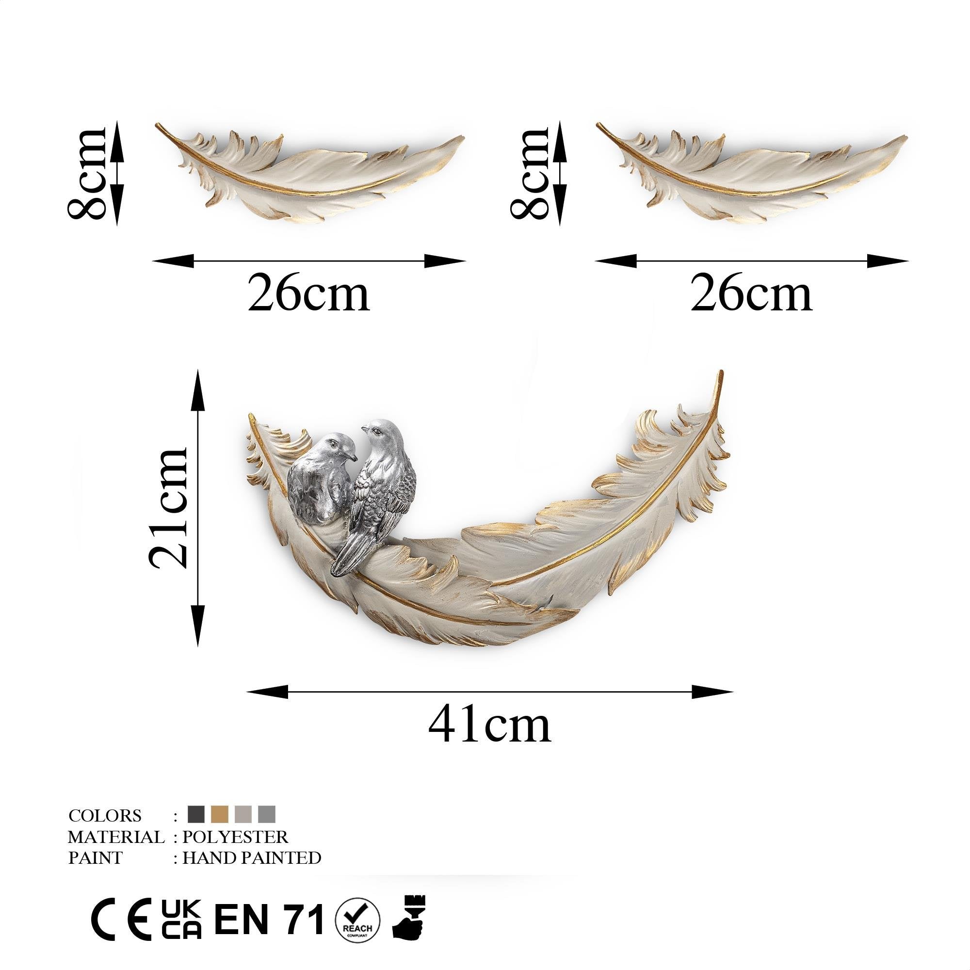 YAK-005-A Polyester Duvar Aksesuarı | ByLamp