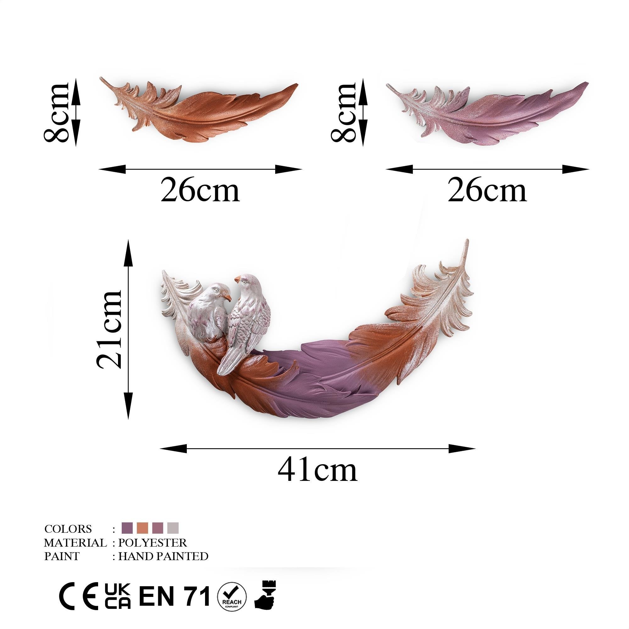 YAK-005-B Polyester Duvar Aksesuarı | ByLamp