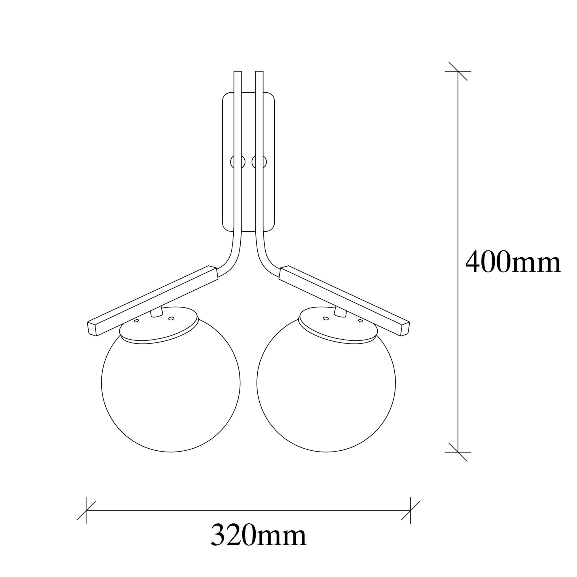 Yıldız 4016 Cam Aplik Duvar Aydınlatma | ByLamp