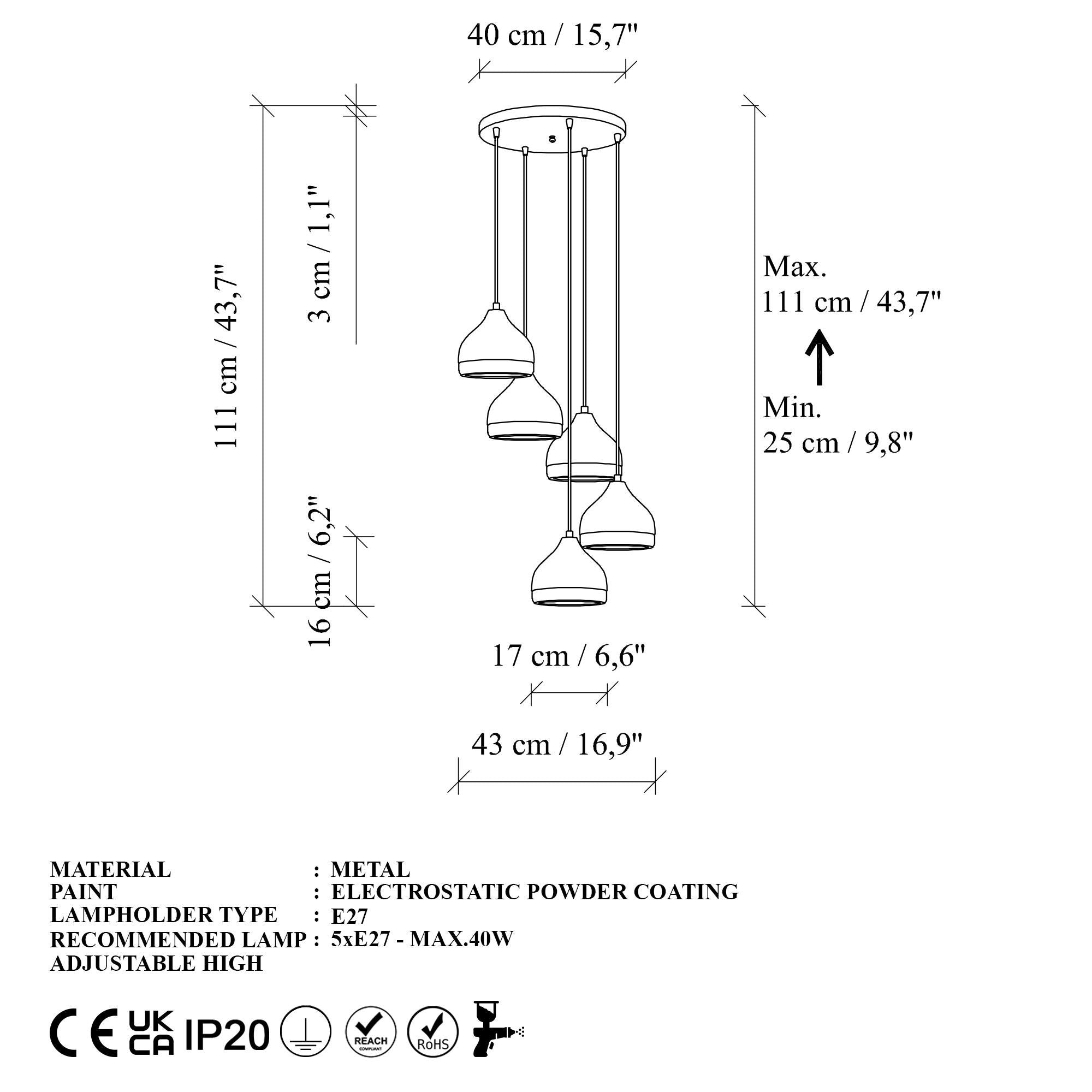 Yildo M 7007 Sıvama Sarkıt Aydınlatma | ByLamp