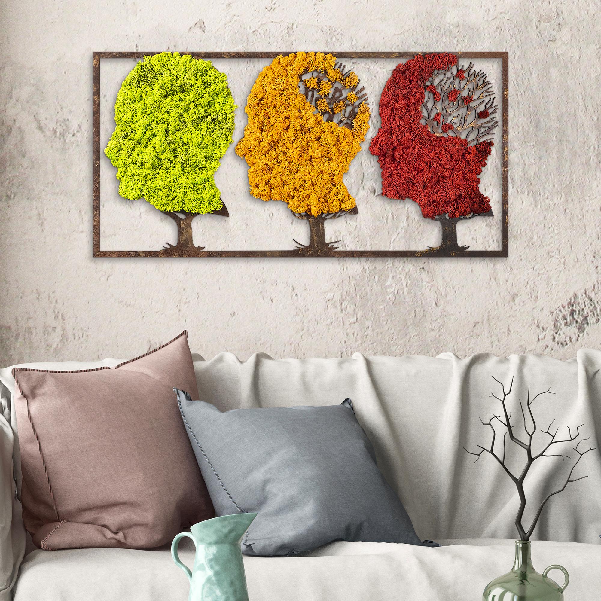 YNS-013 Dekoratif Yosun Duvar Tablosu | ByLamp