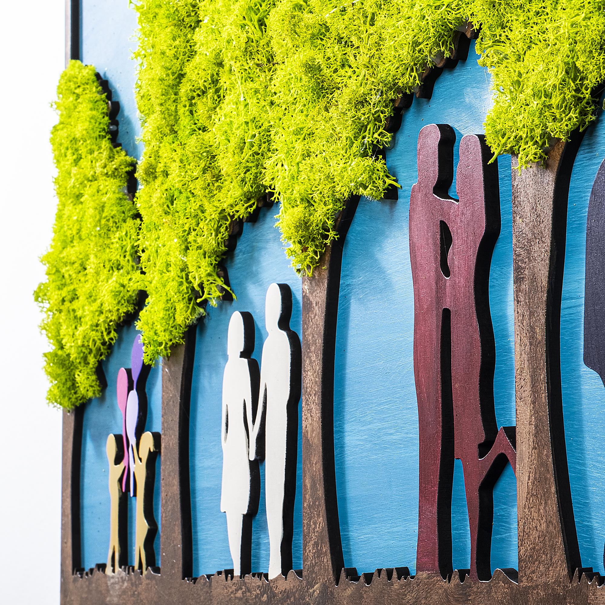 YNS-014 Dekoratif Yosun Duvar Tablosu | ByLamp