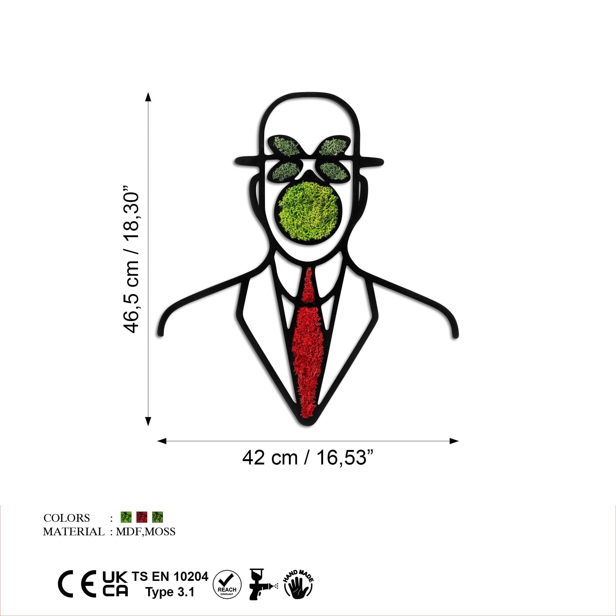 YNS-019 Dekoratif Yosun Duvar Tablosu | ByLamp