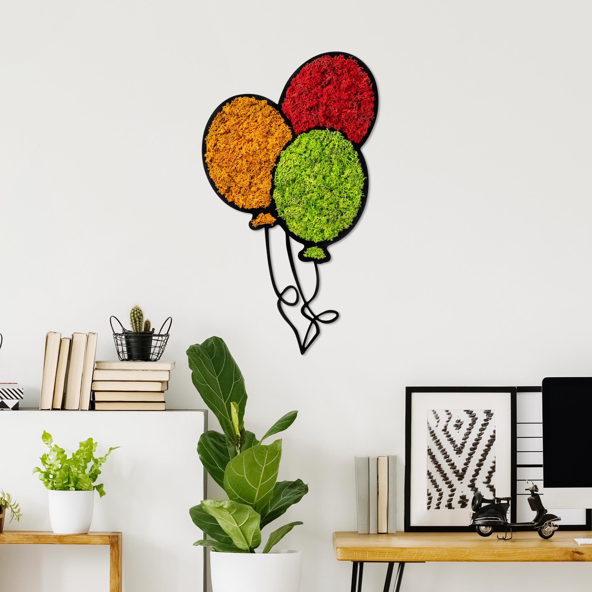 YNS-025 Dekoratif Yosun Duvar Tablosu | ByLamp