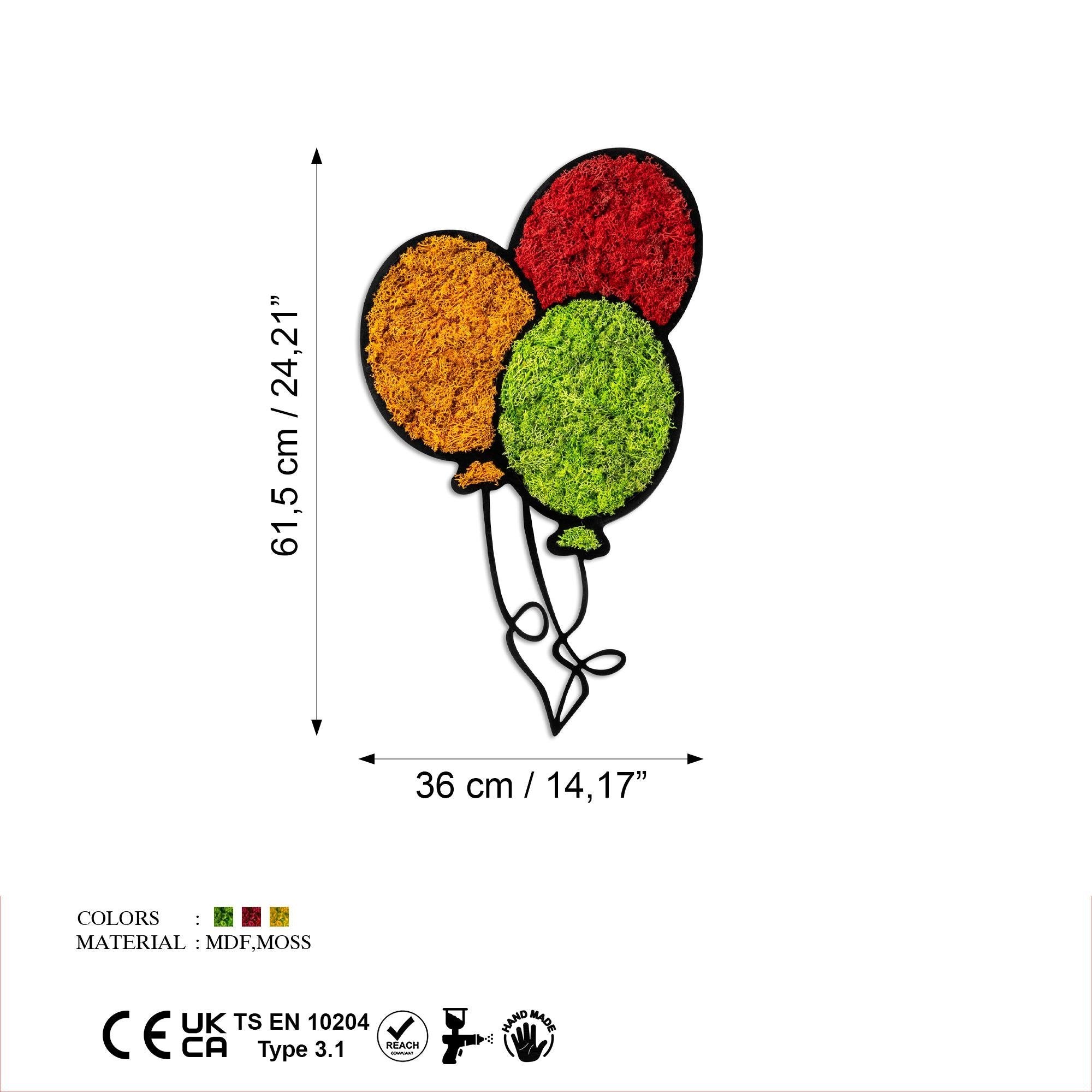 YNS-025 Dekoratif Yosun Duvar Tablosu | ByLamp