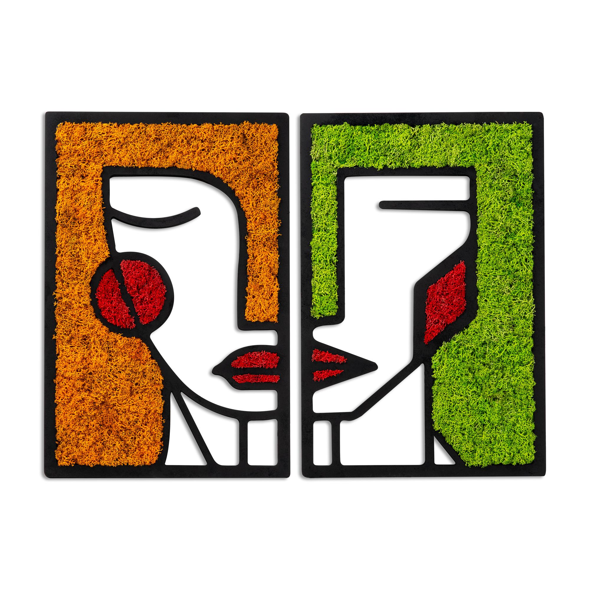 YNS-026 Dekoratif Yosun Duvar Tablosu | ByLamp